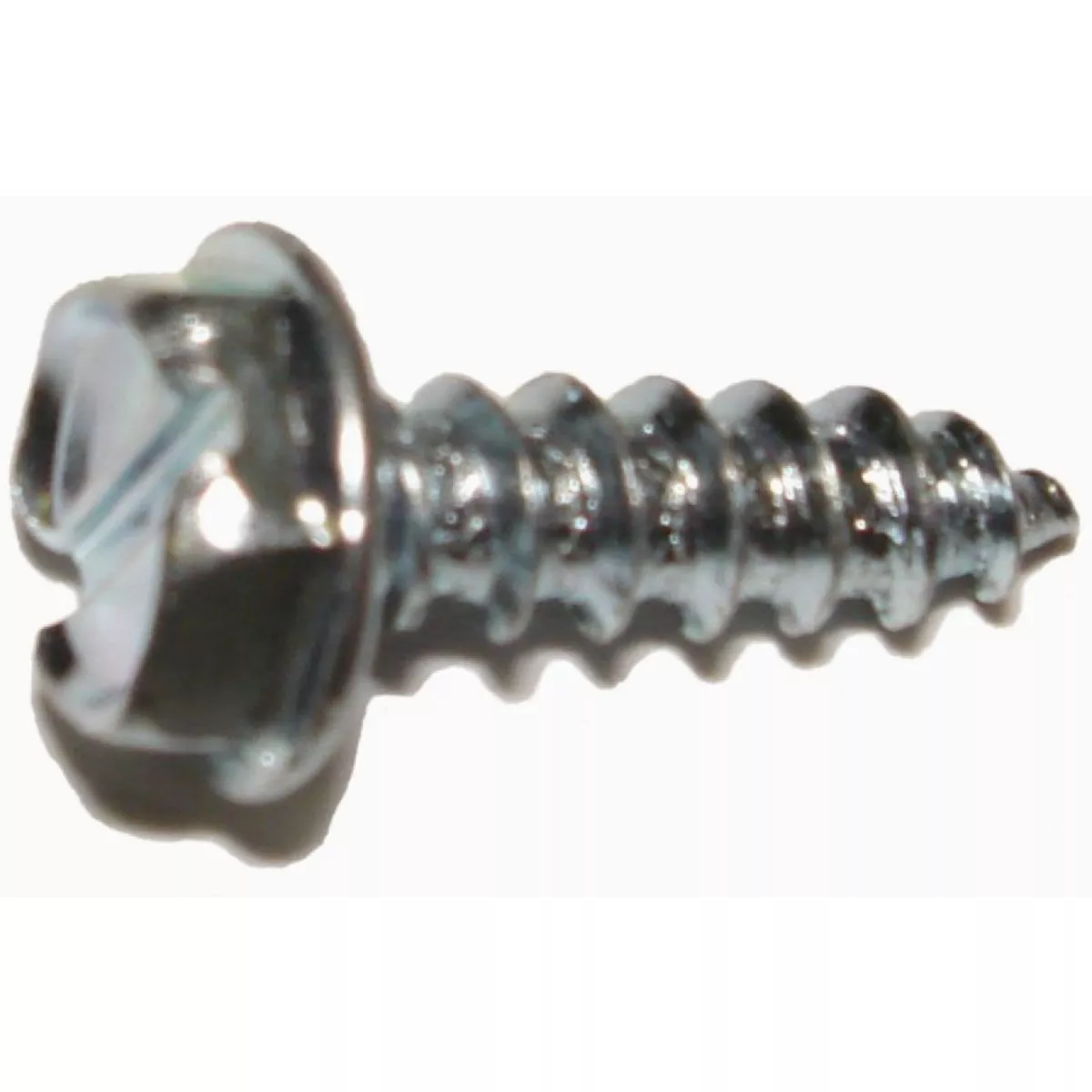 Midwest Fastener #7 x 1/2 In. Zinc Plated Steel Slotted Hex Washer Head Sheet Metal Screws (100 Ct.)