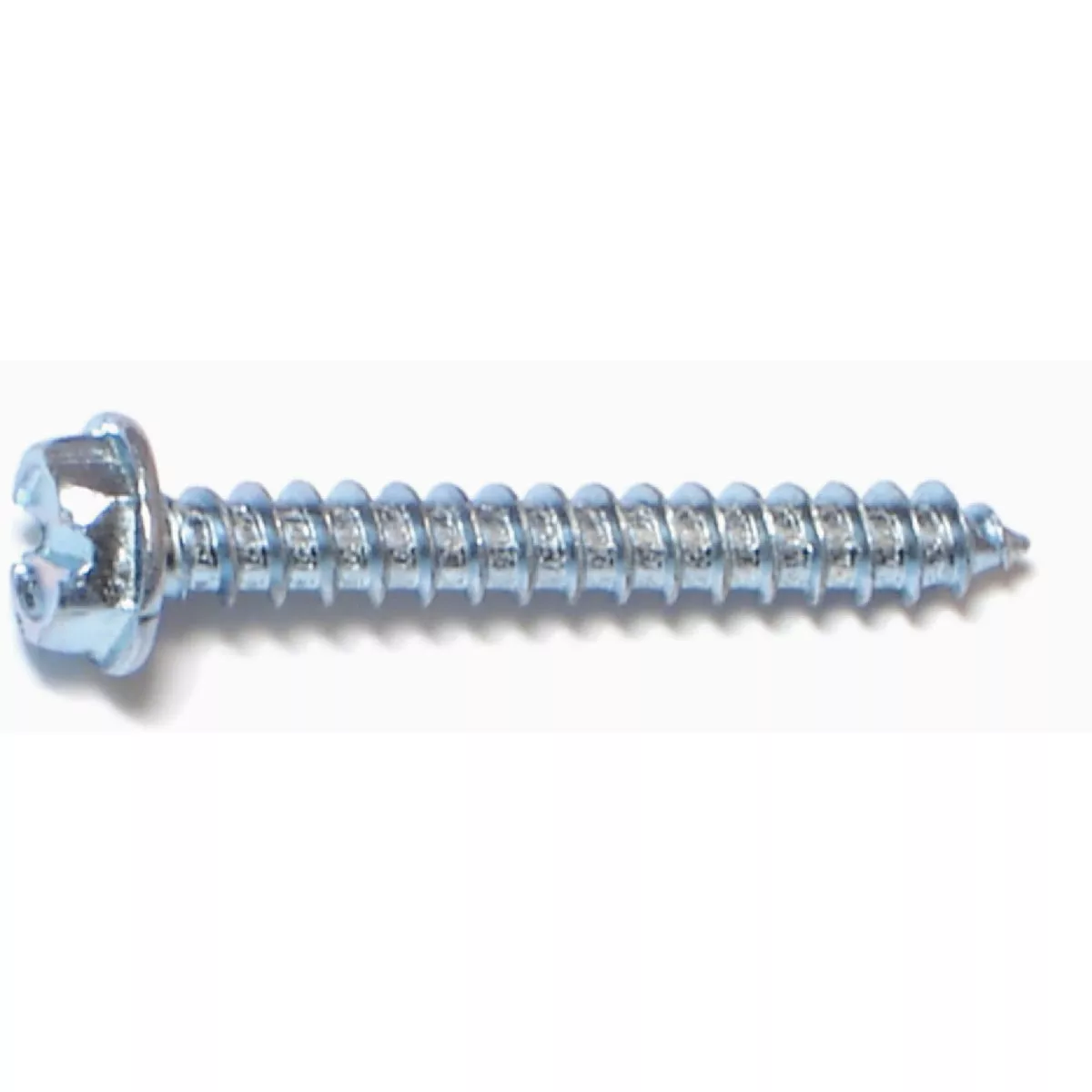 Midwest Fastener #8 x 1-1/4 In. Zinc Plated Steel Slotted Hex Washer Head Sheet Metal Screws