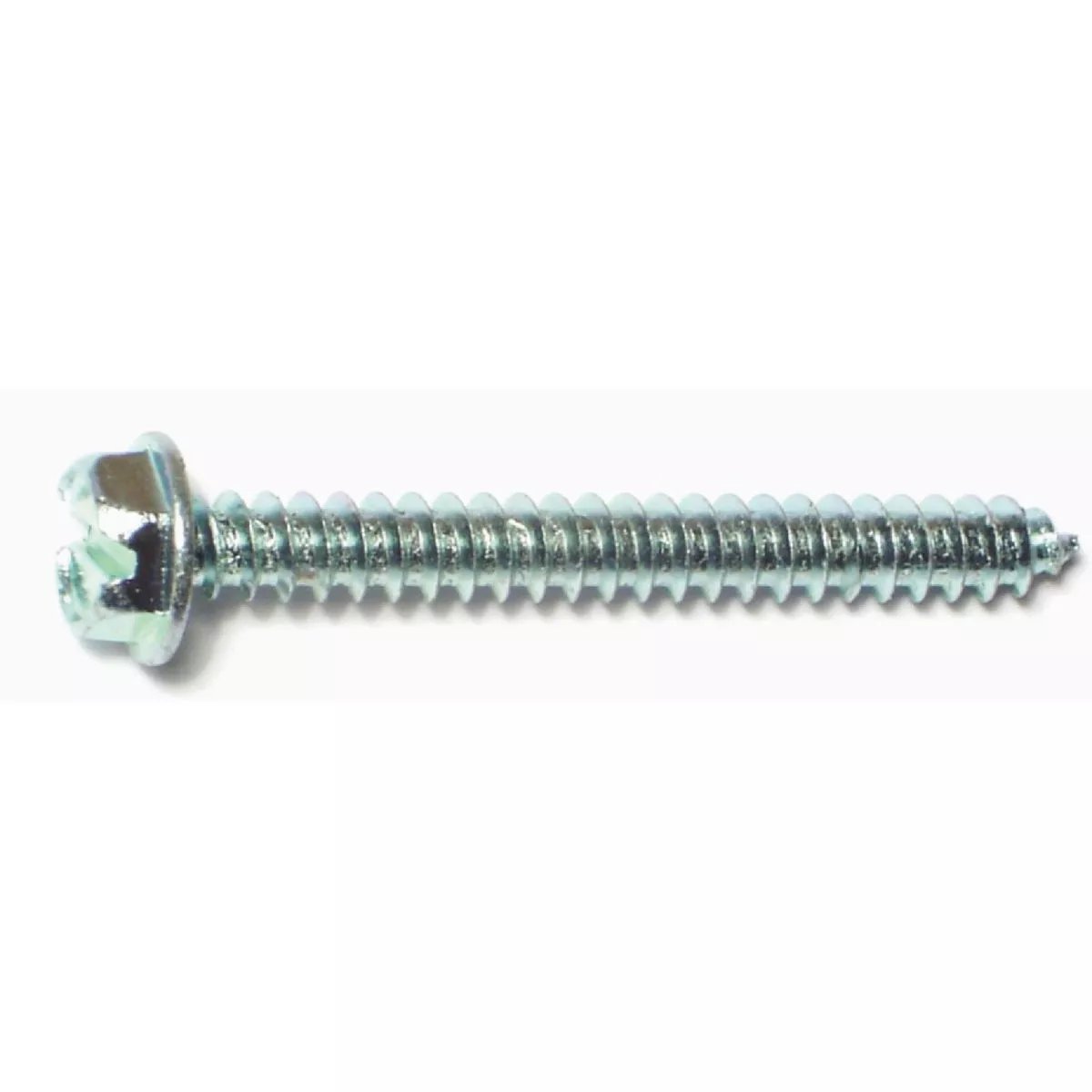Midwest Fastener #8 x 1-1/2 In. Zinc Plated Steel Slotted Hex Washer Head Sheet Metal Screws (100 Ct.)