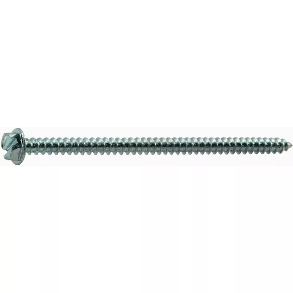 Midwest Fastener #8 x 3 In. Zinc Plated Steel Slotted Hex Washer Head Sheet Metal Screws (100 Ct.)