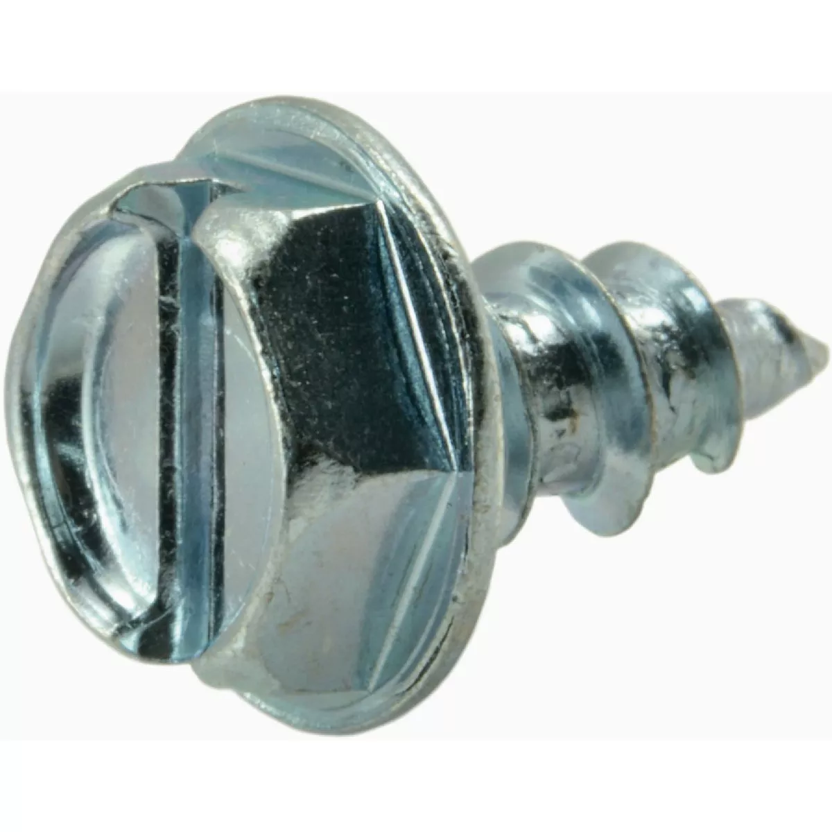Midwest Fastener #10 x 3/8 In. Zinc Plated Steel Slotted Hex Washer Head Sheet Metal Screws (100 Ct.)