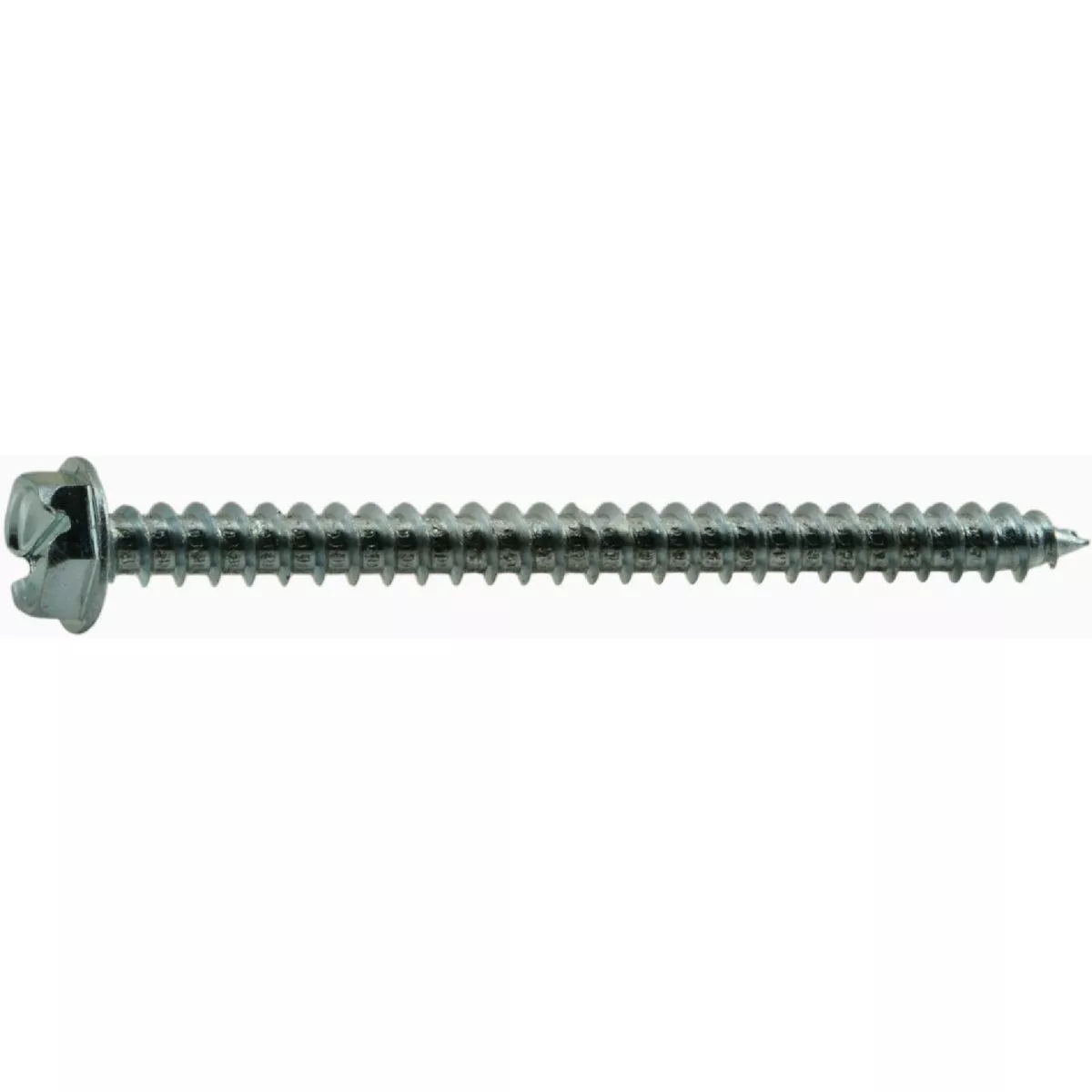 Midwest Fastener #10 x 2-1/2 In. Zinc Plated Steel Slotted Hex Washer Head Sheet Metal Screws (100 Ct.)