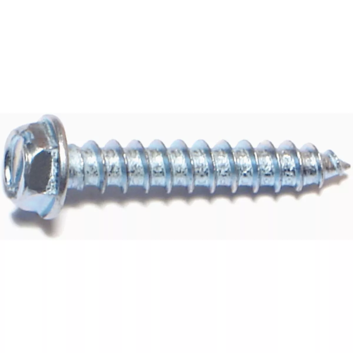 Midwest Fastener #12 x 1-1/4 In. Zinc Plated Steel Slotted Hex Washer Head Sheet Metal Screws (100 Ct.)-