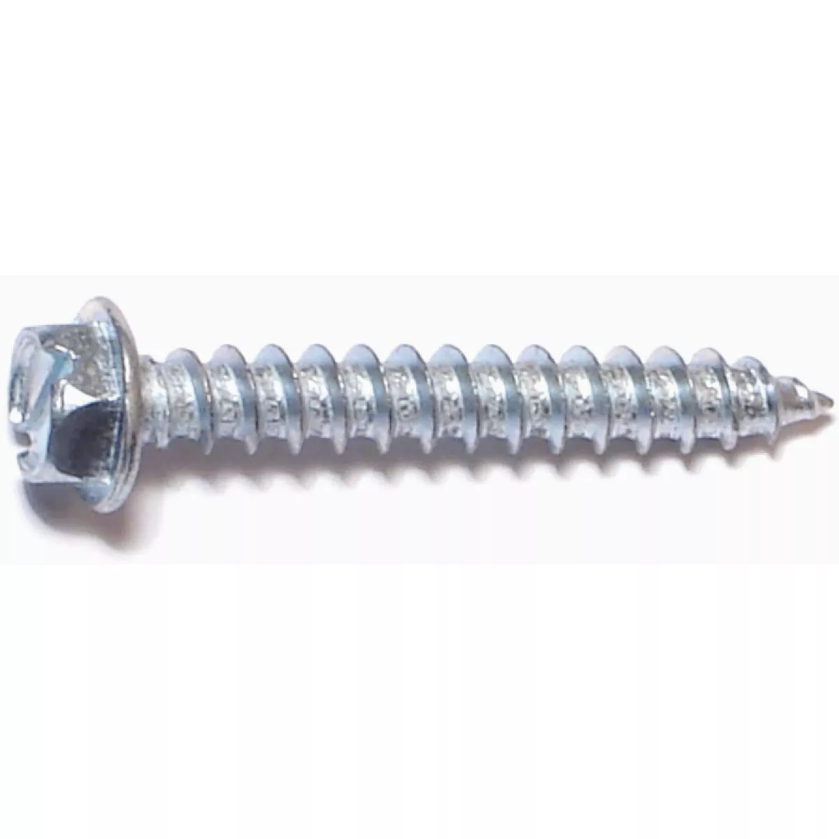 Midwest Fastener #12 x 1-1/2 In. Zinc Plated Steel Slotted Hex Washer Head Sheet Metal Screws