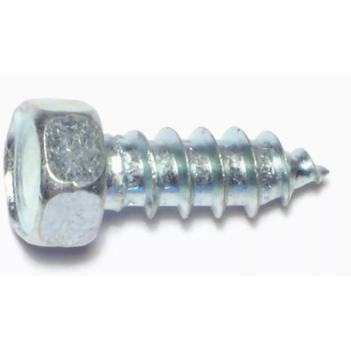 Midwest Fastener 3/8 In. x 1 In. Zinc Plated Steel Indented Hex Head Sheet Metal Screws (100 Ct.)