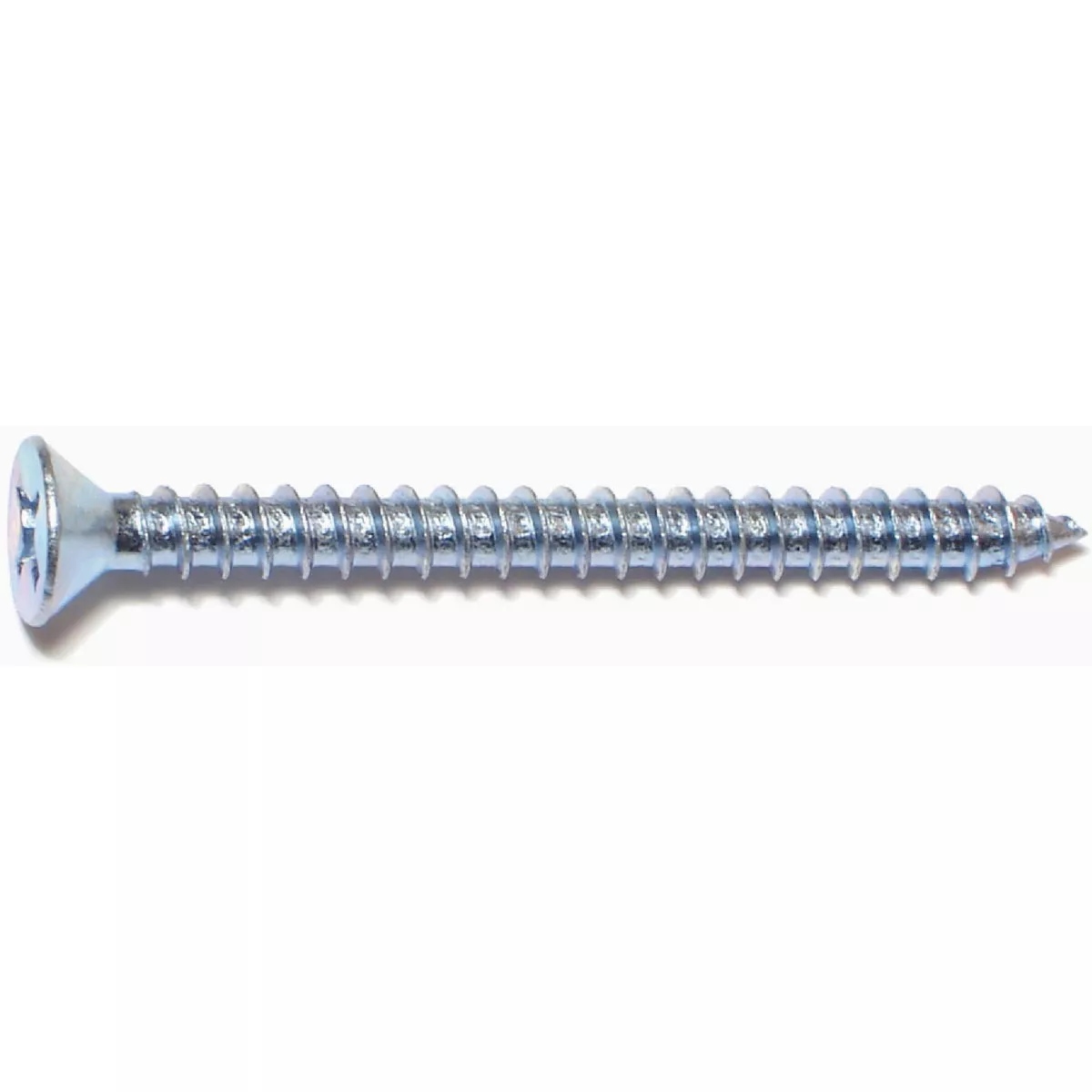 Midwest Fastener #12 x 2-1/2 In. Zinc Plated Steel Phillips Flat Head Sheet Metal Screws