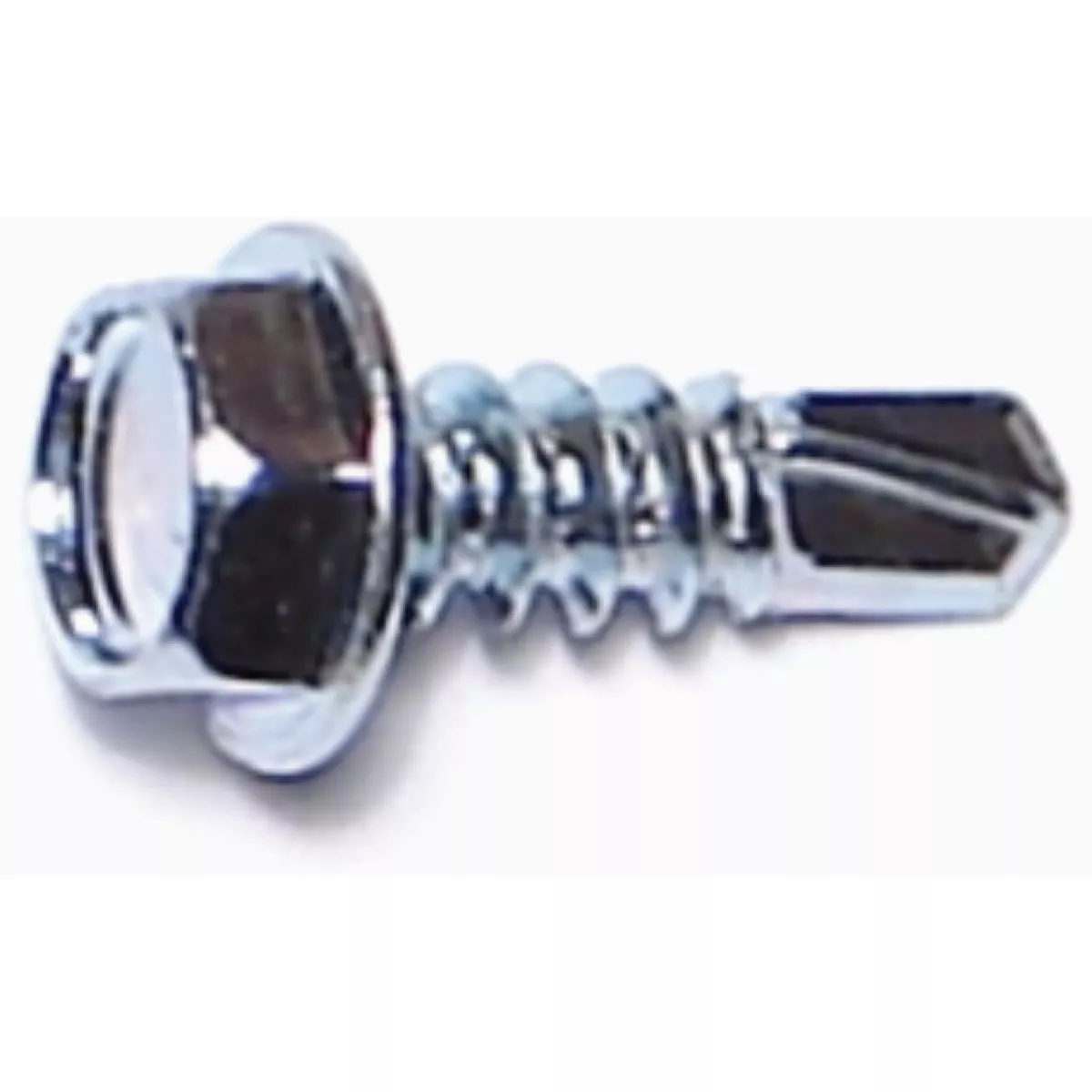 Midwest Fastener #8-18 x 1/2 In. Zinc Plated Steel Hex Washer Head Self-Drilling Screws (100 Ct.)-