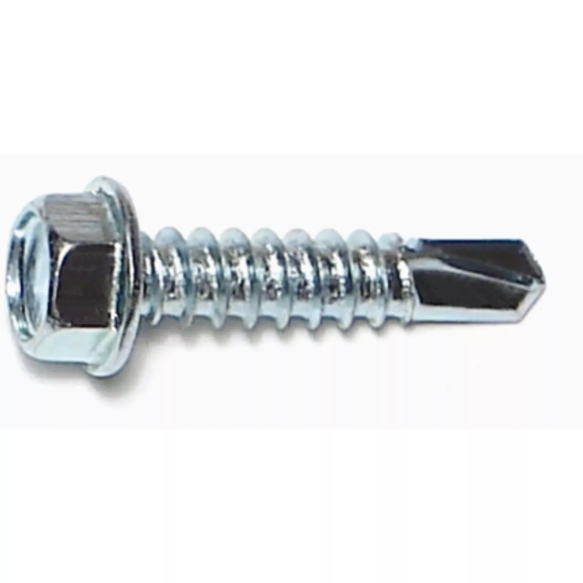 Midwest Fastener #12-14 x 1 In. Zinc Plated Steel Hex Washer Head Self-Drilling Screws (100 Ct.)