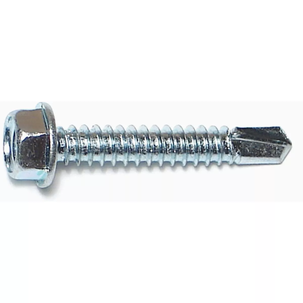 Midwest Fastener #14-14 x 1-1/2 In. Zinc Plated Steel Hex Washer Head Self-Drilling Screws (100 Ct.)-