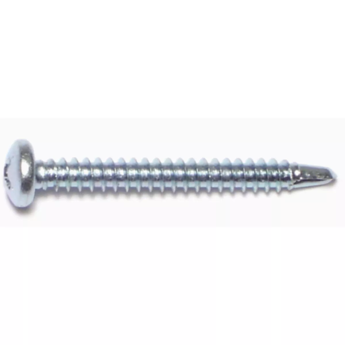 Midwest Fastener #8-18 x 1-1/2 In. Zinc Plated Steel Phillips Pan Head Self-Drilling Screws - photo 2