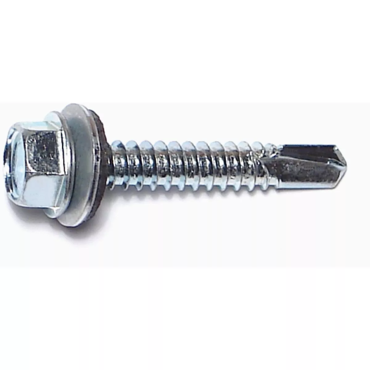 Midwest Fastener #14-14 x 1-1/2 In. Zinc Plated Steel Hex Bonded Washer Head Self-Drilling Screws