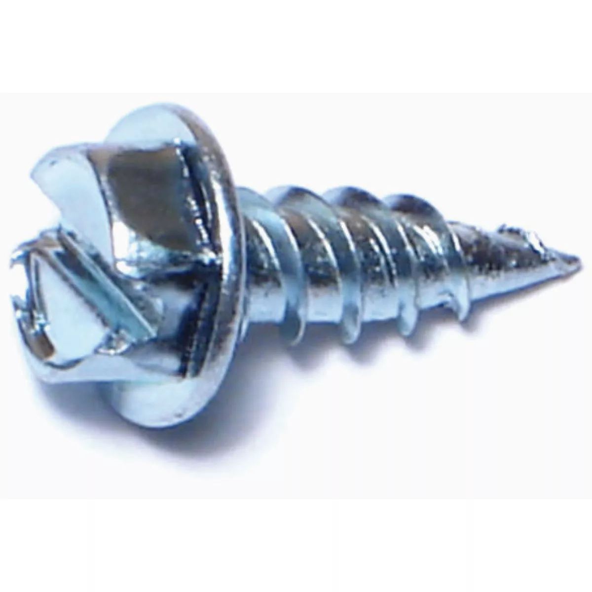 Midwest Fastener #8 x 1/2 In. Zinc Plated Steel Hex Washer Head Speed Point Sheet Metal Screws