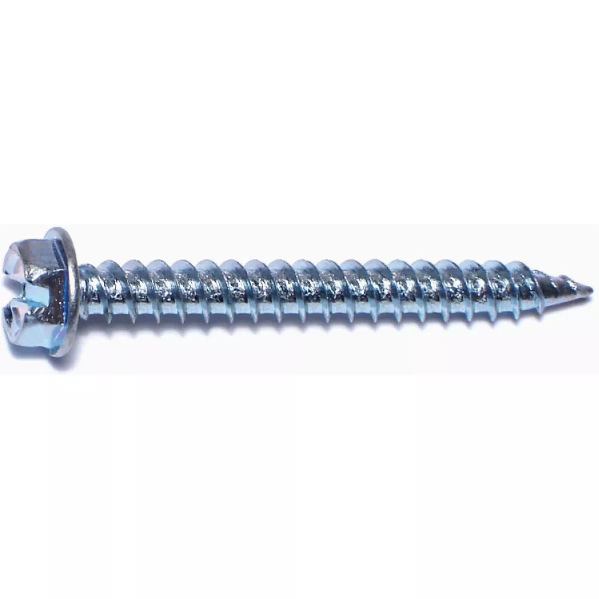 Midwest Fastener #8 x 1-1/2 In. Zinc Plated Steel Hex Washer Head Speed Point Sheet Metal Screws (100 Ct.)-