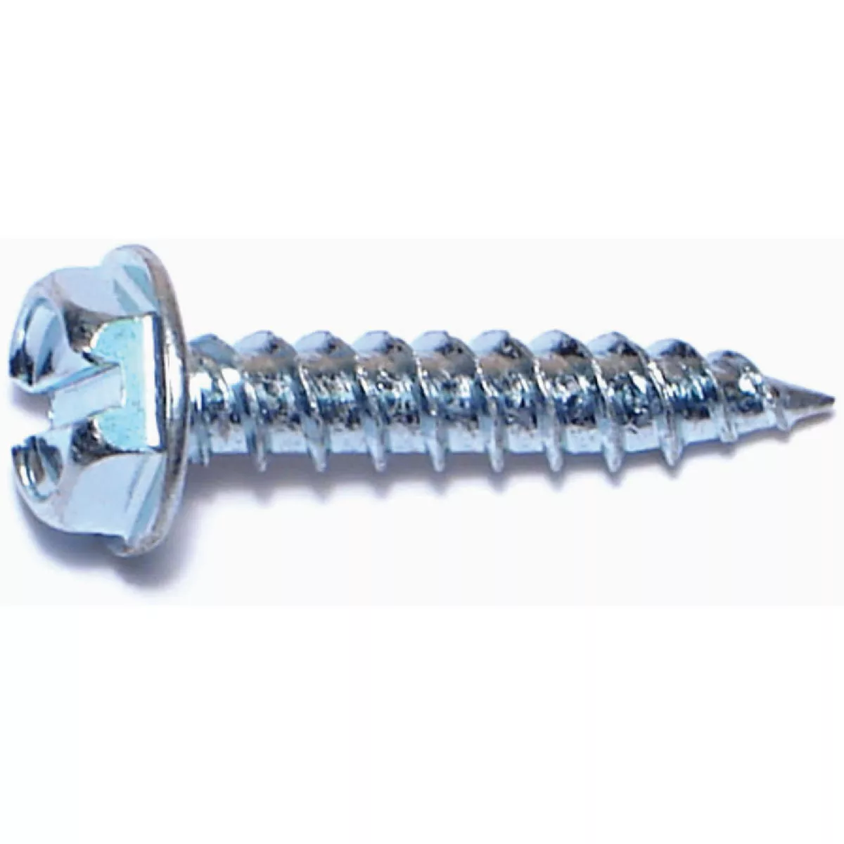 Midwest Fastener #10 x 1 In. Zinc Plated Steel Hex Washer Head Speed Point Sheet Metal Screws (100 Ct.)-