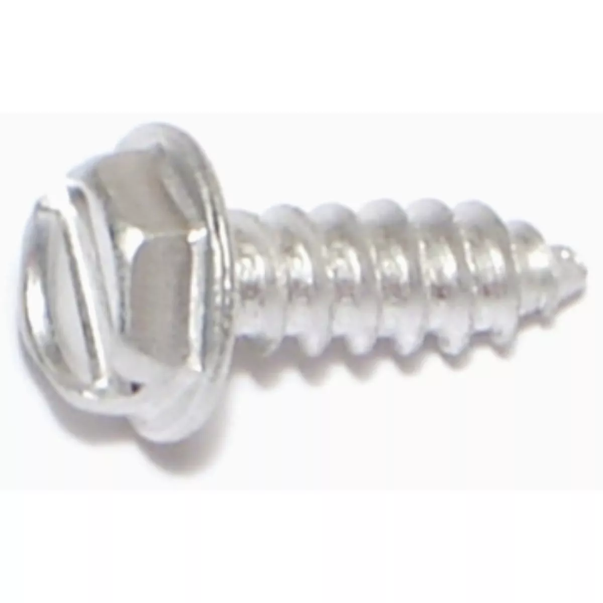 Midwest Fastener #8 x 1/2 In. Aluminum Slotted Hex Washer Head Sheet Metal Screws (100 Ct.)