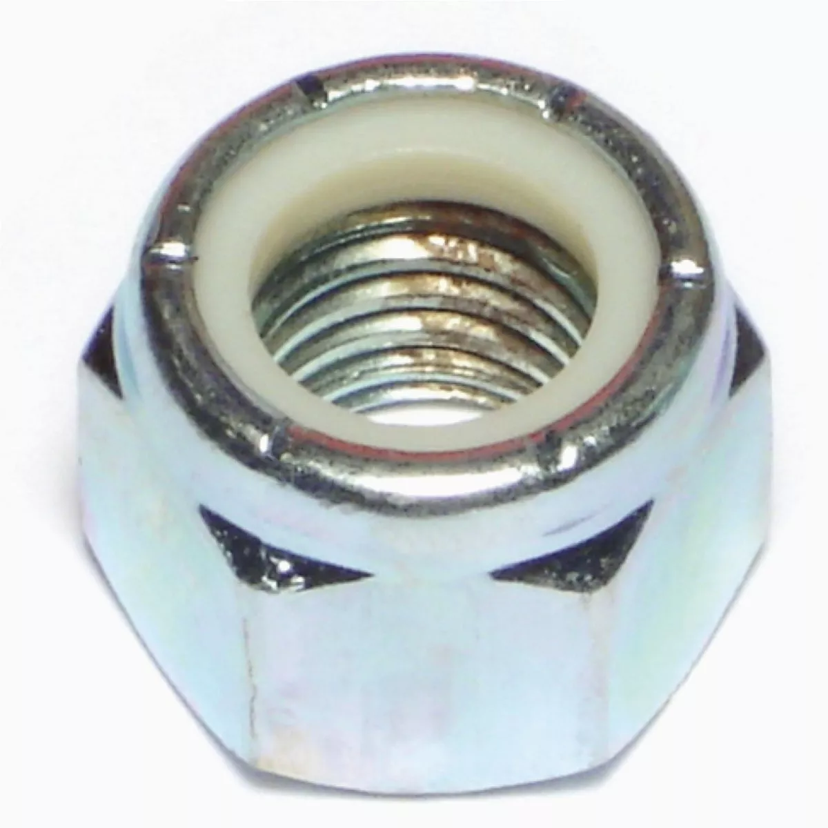 Midwest Fastener 5/8 In.-11 Zinc Plated Grade 2 Steel Coarse Thread Nylon Insert Lock Nuts (25 Ct.)