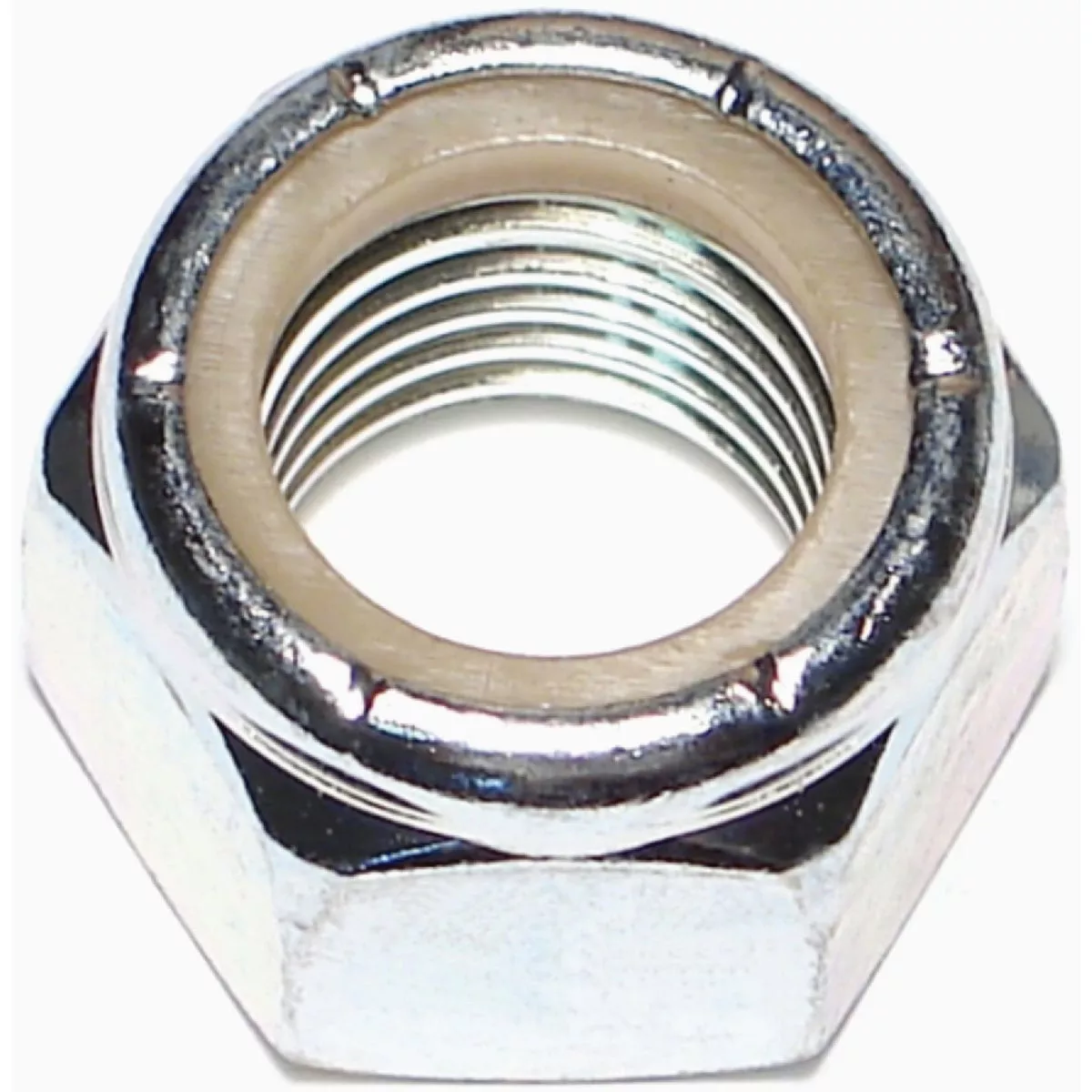Midwest Fastener 1 In.-8 Zinc Plated Grade 2 Steel Coarse Thread Nylon Insert Lock Nuts (10 Ct.)