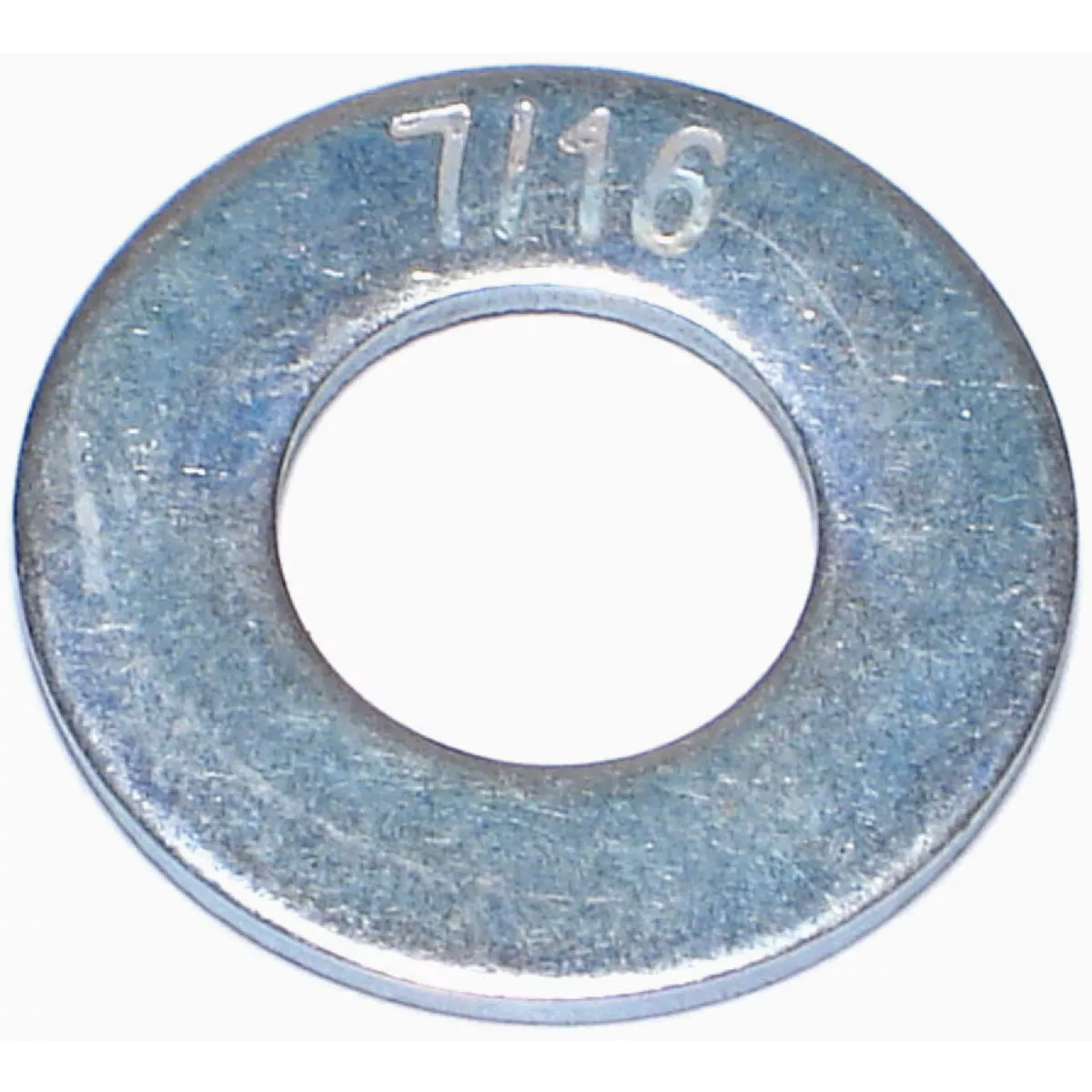 Midwest Fastener 7/16 In. x 15/32 In. x 59/64 In. Zinc Plated Grade 8 Steel SAE Flat Washers