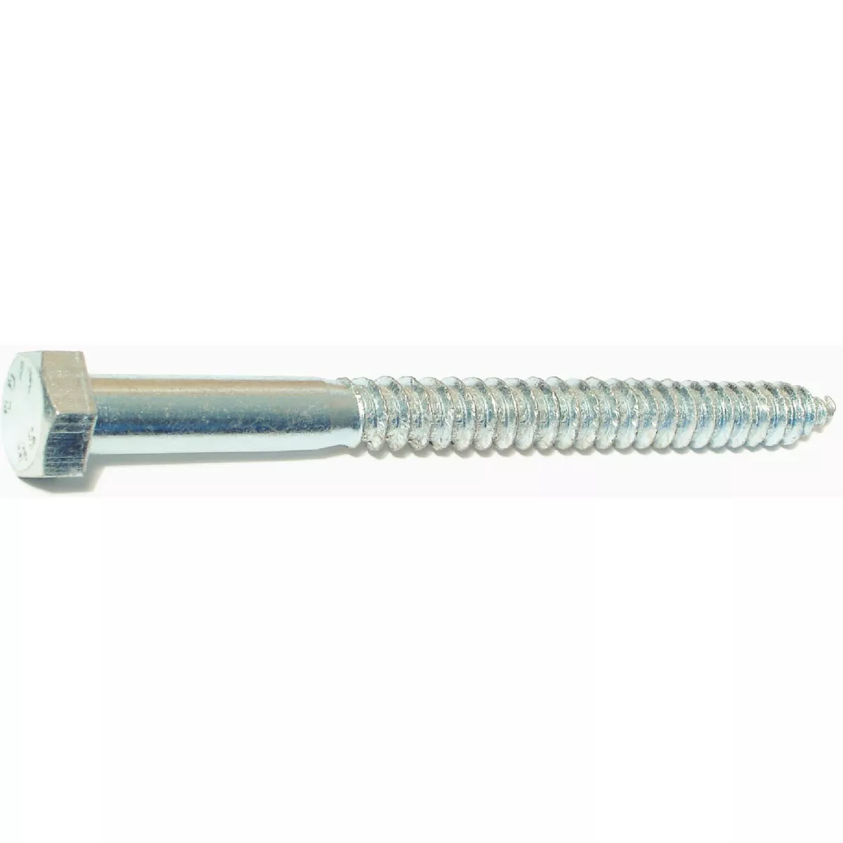 Midwest Fastener 1/2 In. x 6 In. Zinc Plated Grade 2 / A307 Steel Hex Head Lag Screws (34 Ct.)-
