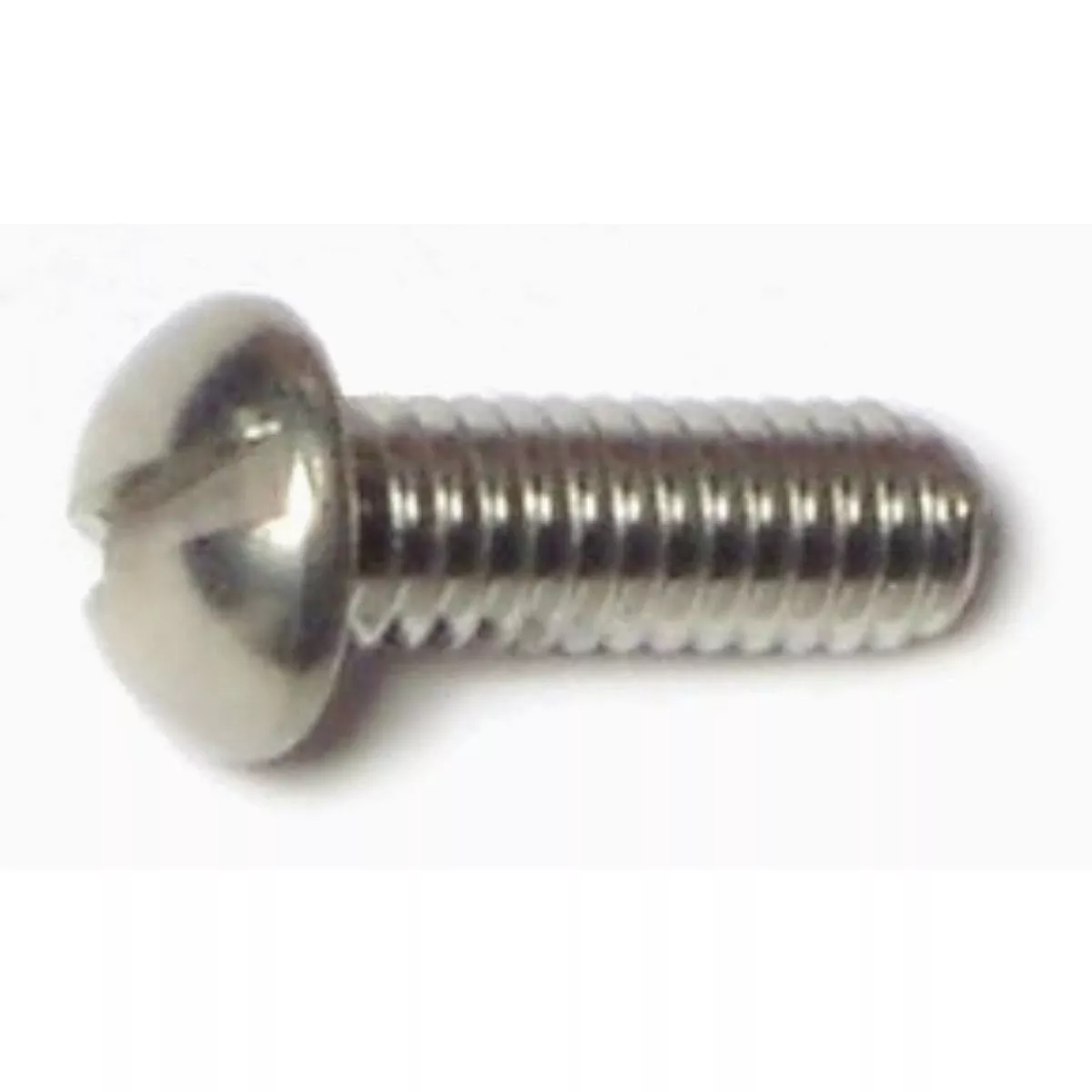 Midwest Fastener #8-32 x 1/2 In. 18-8 Stainless Steel Coarse Thread Slotted Round Head Machine Screws