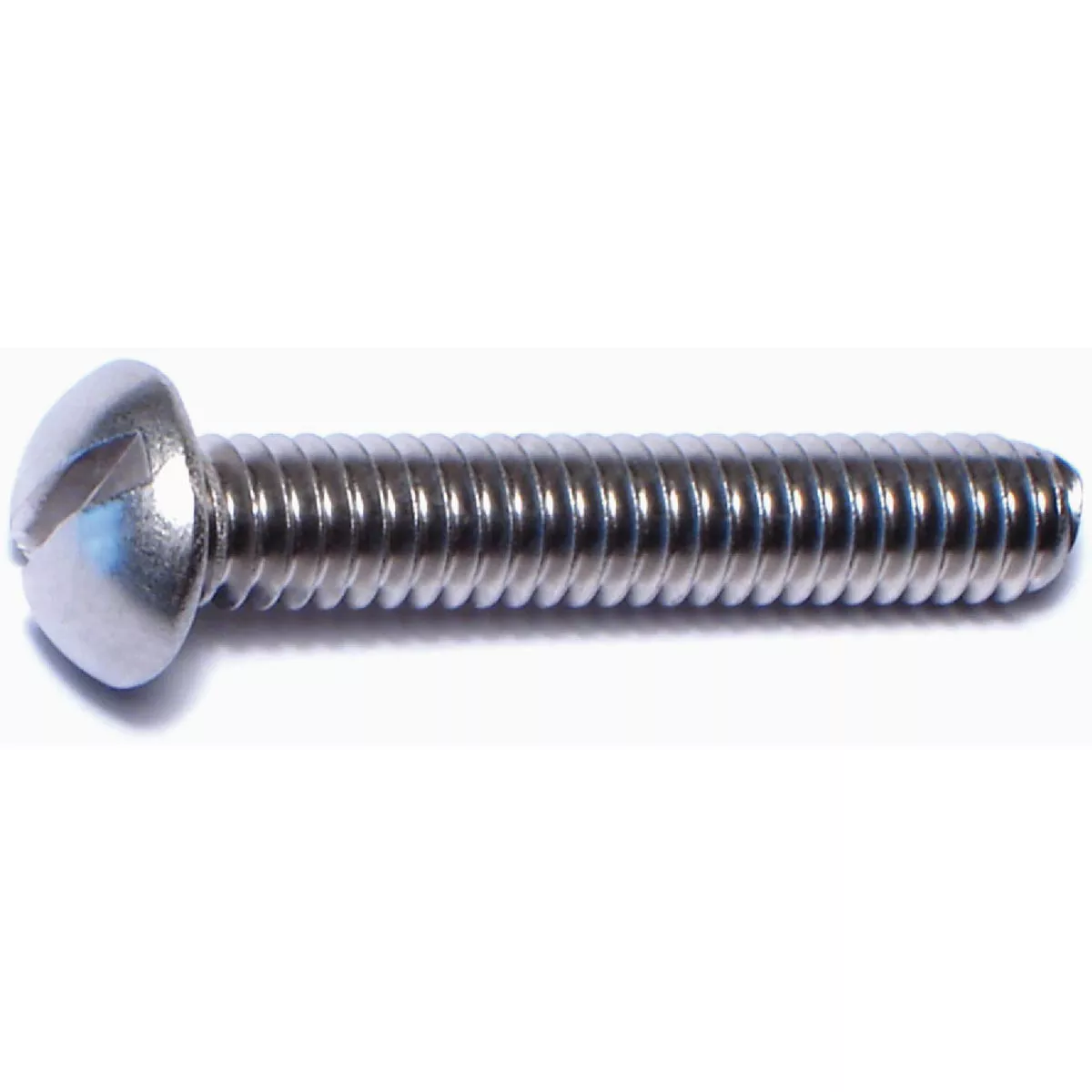 Midwest Fastener 1/4 In.-20 x 1-1/2 In. 18-8 Stainless Steel Coarse Thread Slotted Round Head Machine Screws (100 Ct.)-