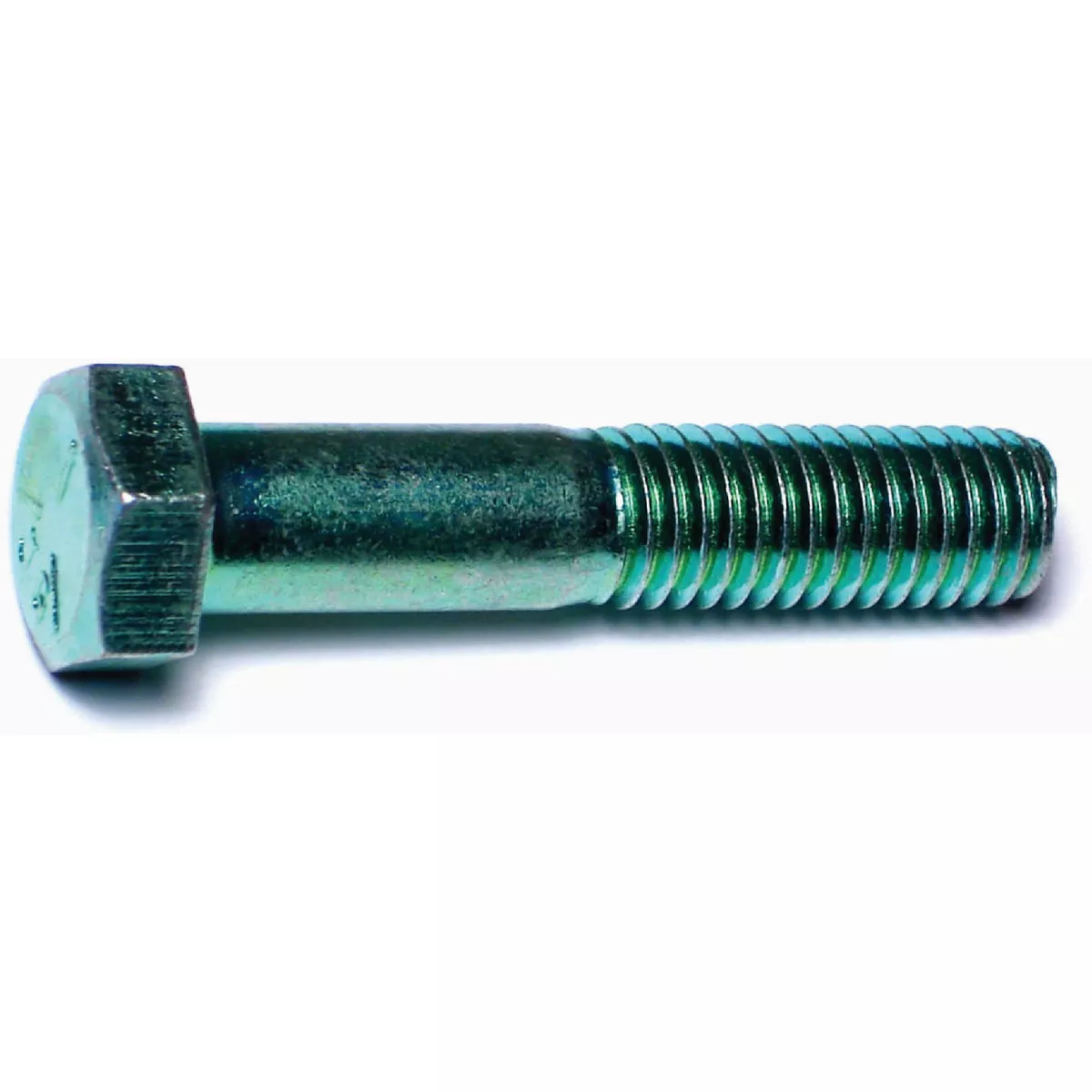 Midwest Fastener 1/2 In.-13 x 2-1/2 In. Green Rinsed Zinc Plated Grade 5 Steel Coarse Thread Hex Cap Screws-
