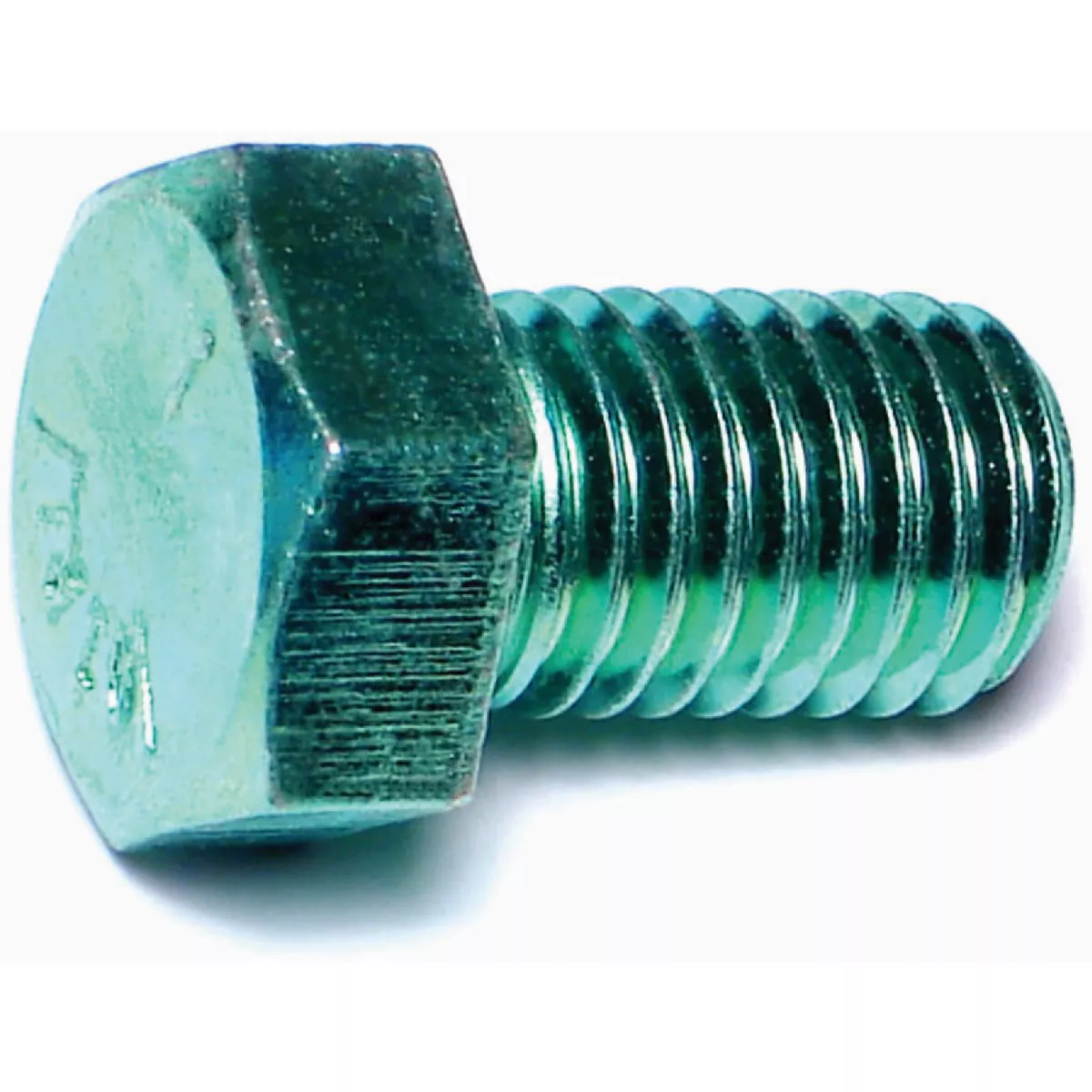 Midwest Fastener 5/8 In.-11 x 1 In. Green Rinsed Zinc Plated Grade 5 Steel Coarse Thread Hex Cap Screws-