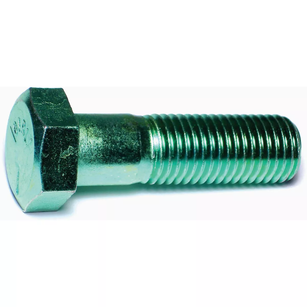 Midwest Fastener 1 In.-8 x 3-1/2 In. Green Rinsed Zinc Plated Grade 5 Steel Coarse Thread Hex Cap Screws-