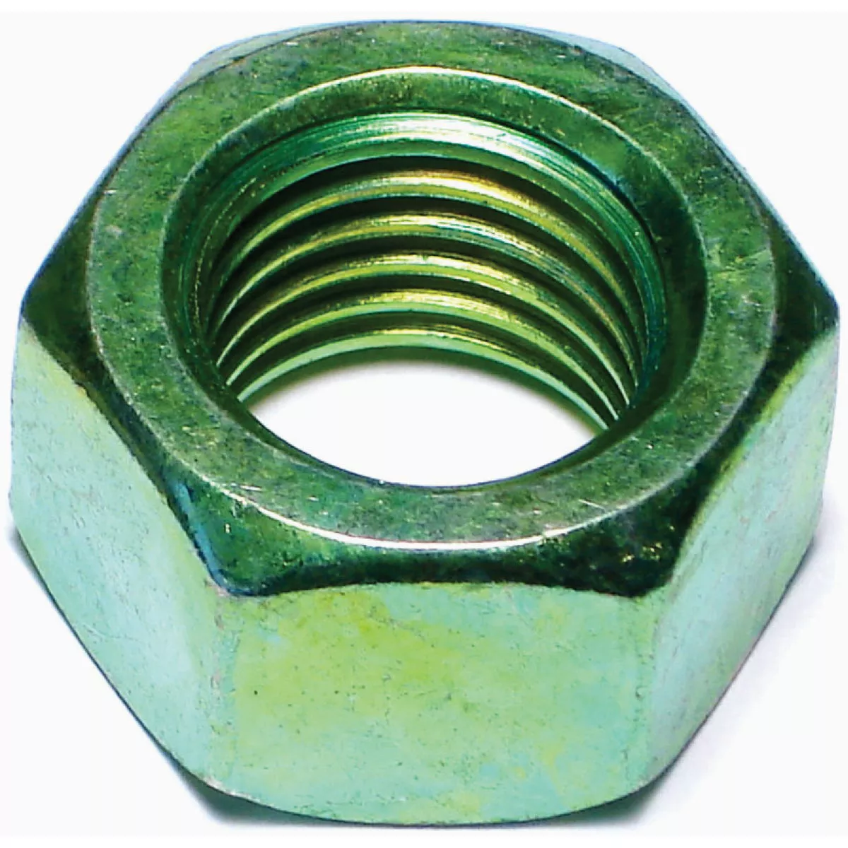 Midwest Fastener 1 In.-8 Green Rinsed Zinc Plated Grade 5 Steel Coarse Thread Hex Nuts (36 Ct.)
