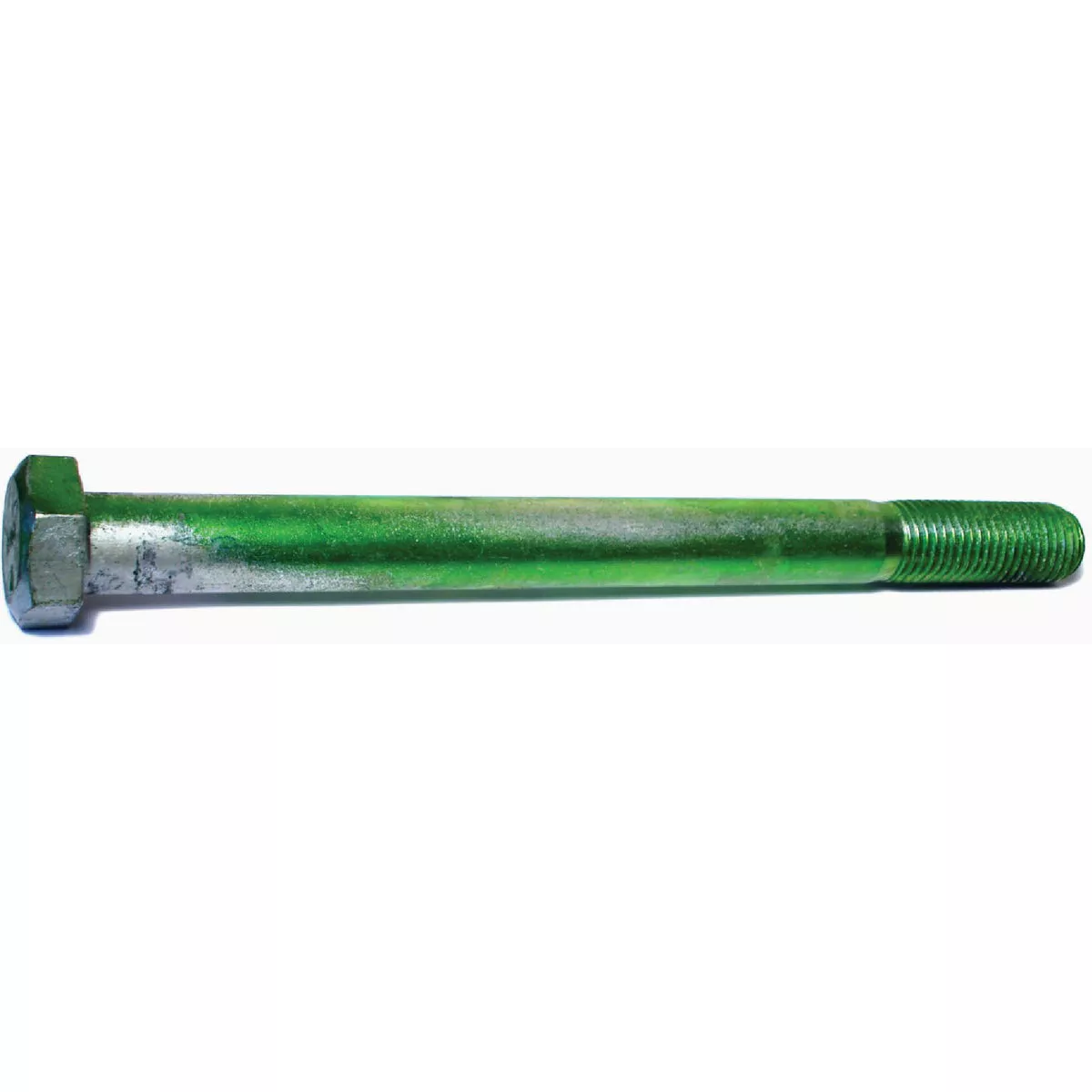 Midwest Fastener 1 In.-8 x 12 In. Green Rinsed Zinc Plated Grade 5 Steel Coarse Thread Hex Cap Screws