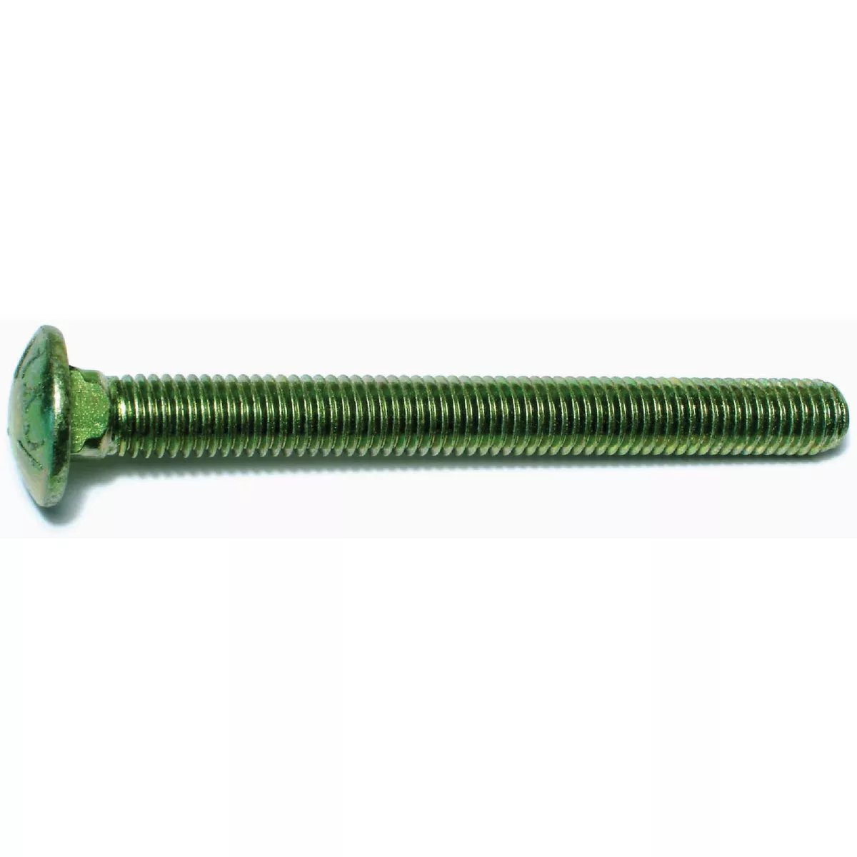 Midwest Fastener 1/2 In.-13 x 5 In. Green Rinsed Zinc Plated Grade 5 Steel Coarse Thread Carriage Bolt (19 Ct.)-