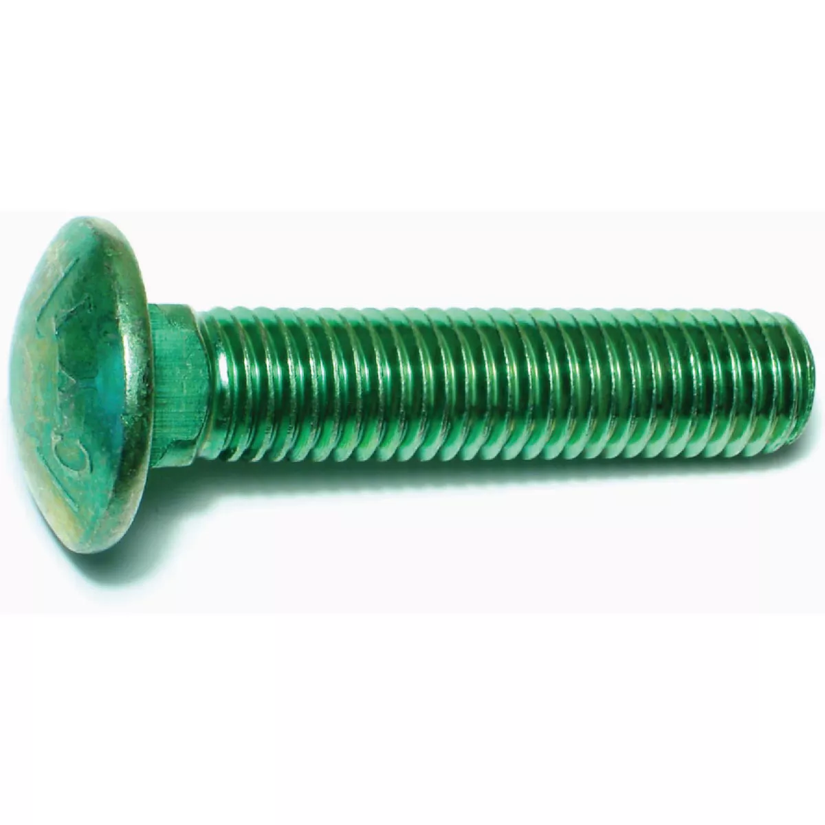 Midwest Fastener 5/8 In.-11 x 3 In. Green Rinsed Zinc Plated Grade 5 Steel Coarse Thread Carriage Bolt (17 Ct.)