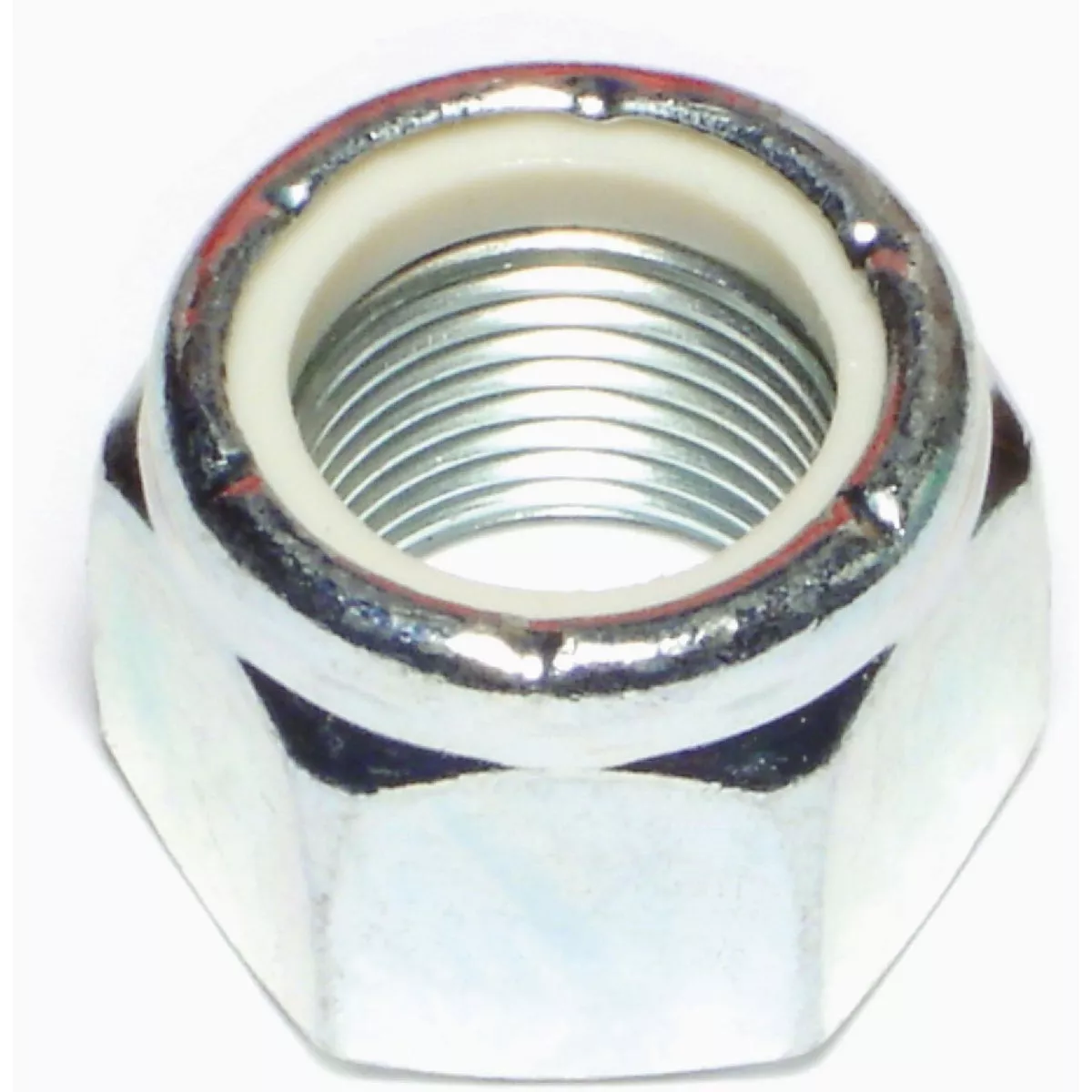 Midwest Fastener 7/8 In.-14 Zinc Plated Grade 2 Steel Fine Thread Nylon Insert Lock Nuts (15 Ct.)