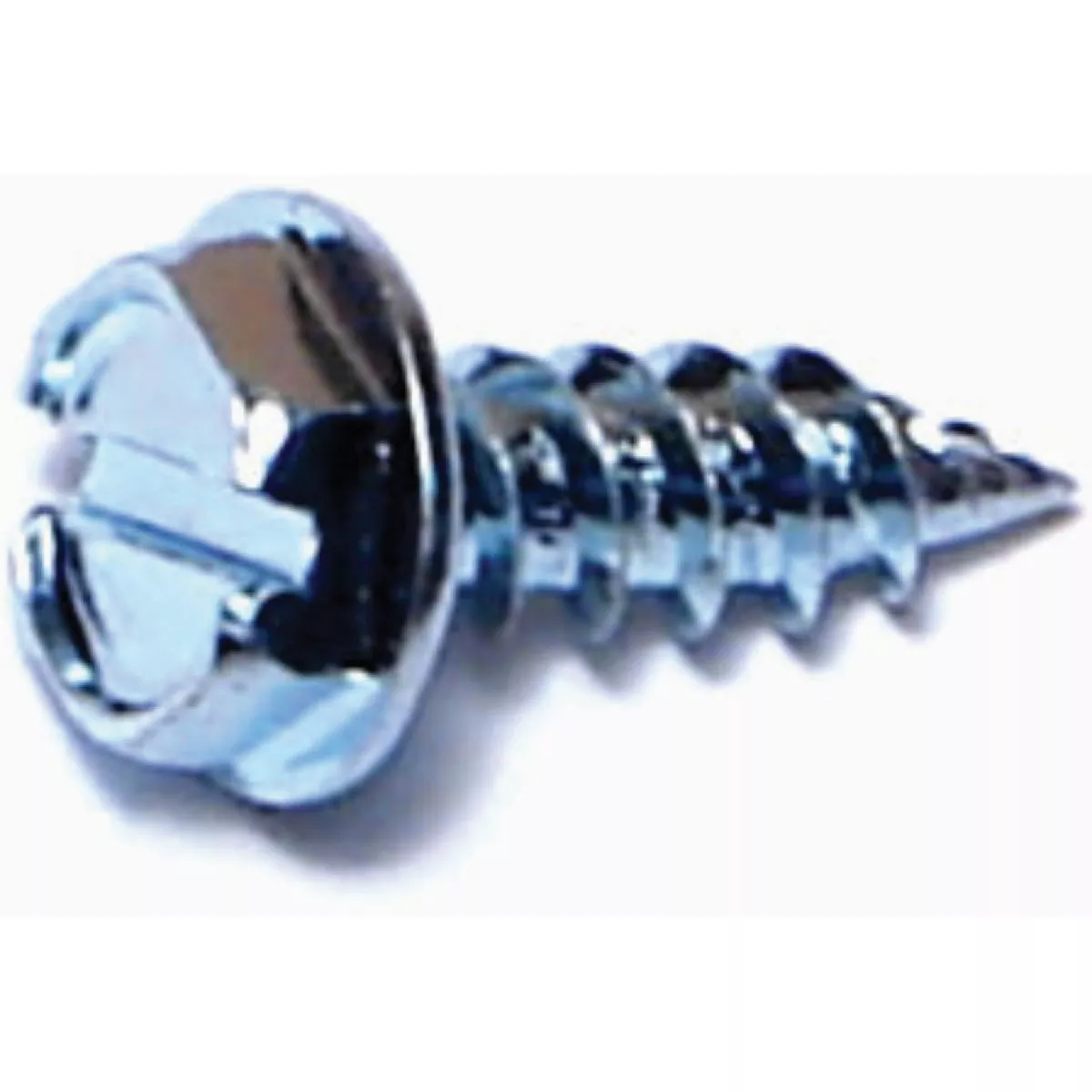 Midwest Fastener #7 x 1/2 In. Zinc Plated Steel Hex Washer Head Speed Point Sheet Metal Screws