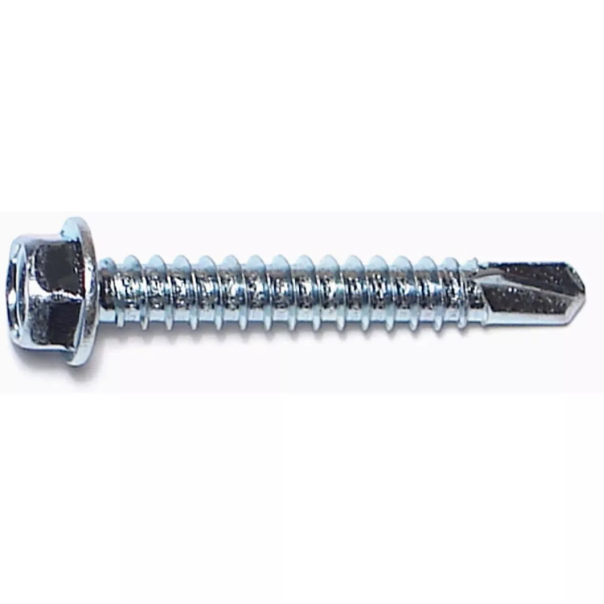Midwest Fastener #12-14 x 1-1/2 In. Zinc Plated Steel Hex Washer Head Self-Drilling Screws (250 Ct.)