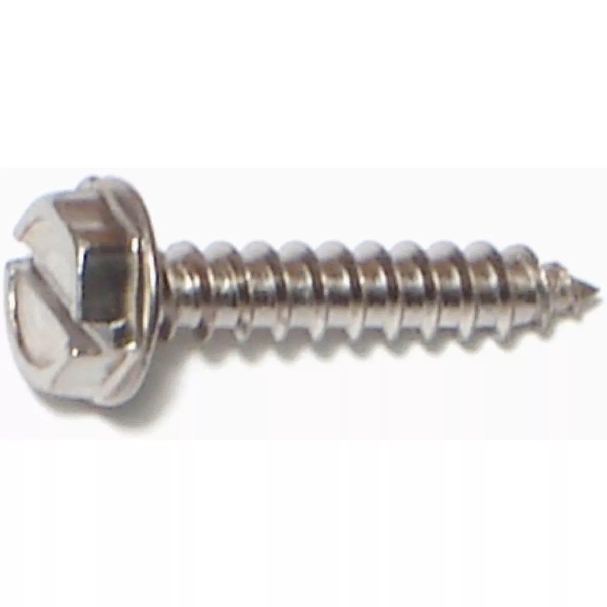 Midwest Fastener #6 x 3/4 In. 18-8 Stainless Steel Slotted Hex Washer Head Sheet Metal Screws (100 Ct.)