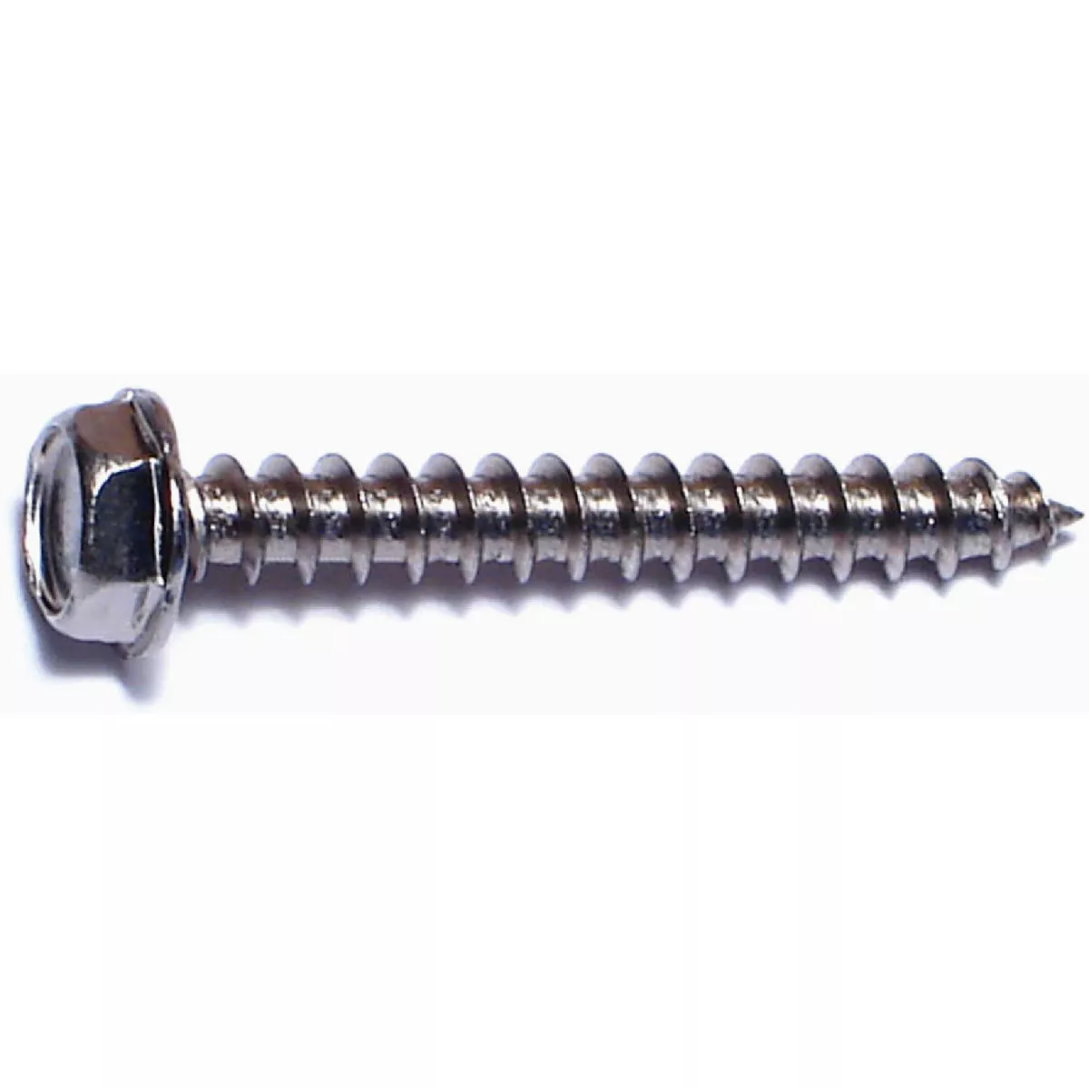Midwest Fastener #10 x 1-1/2 In. 18-8 Stainless Steel Slotted Hex Washer Head Sheet Metal Screws (100 Ct.)