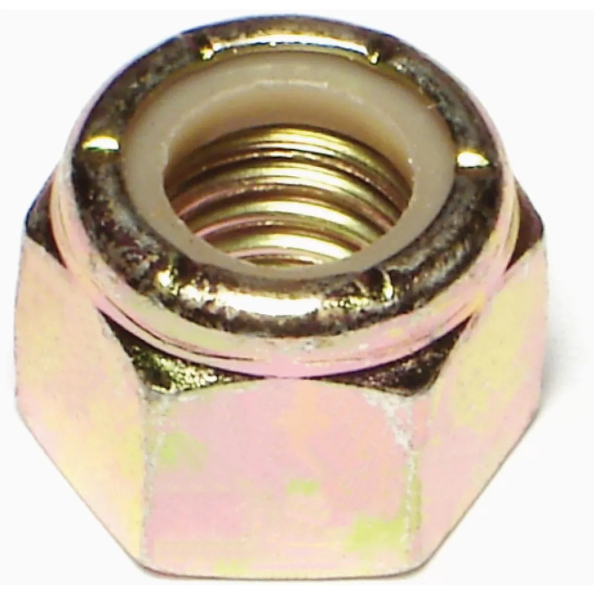 Midwest Fastener 1/2 In.-13 Zinc Plated Grade 8 Steel Coarse Thread Nylon Insert Lock Nuts (25 Ct.)