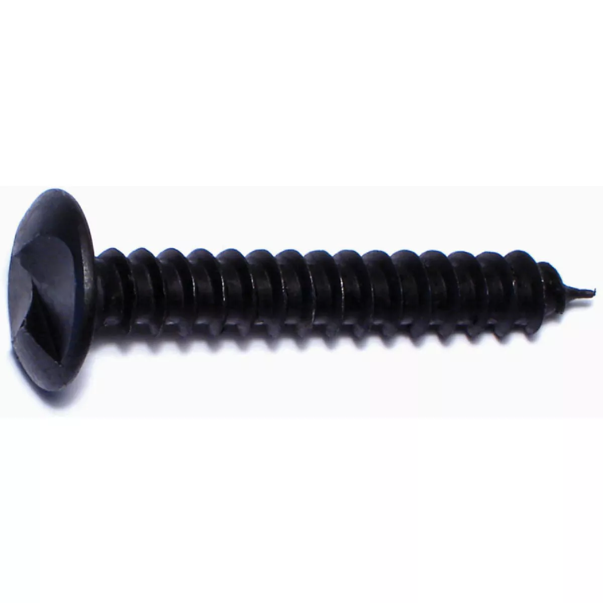Midwest Fastener 5/16 In. x 2 In. Black Oxide Steel Slotted Round Head One-Way Lag Screws