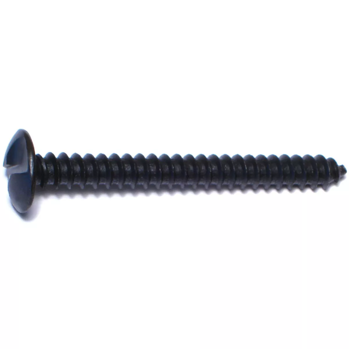 Midwest Fastener 5/16 In. x 3 In. Black Oxide Steel Slotted Round Head One-Way Lag Screws (50 Ct.)