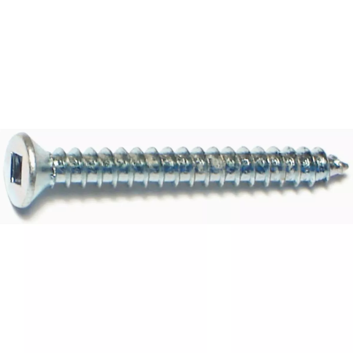 Midwest Fastener #6 x 1-1/4 In. Zinc Plated Steel Square Drive Flat Head Sheet Metal Screws (100 Ct.)