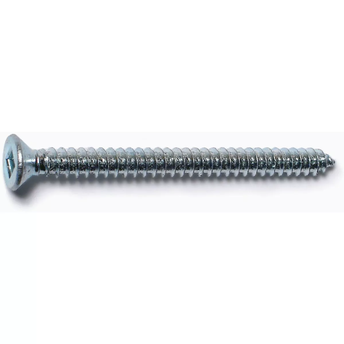 Midwest Fastener #8 x 2 In. Zinc Plated Steel Square Drive Flat Head Sheet Metal Screws