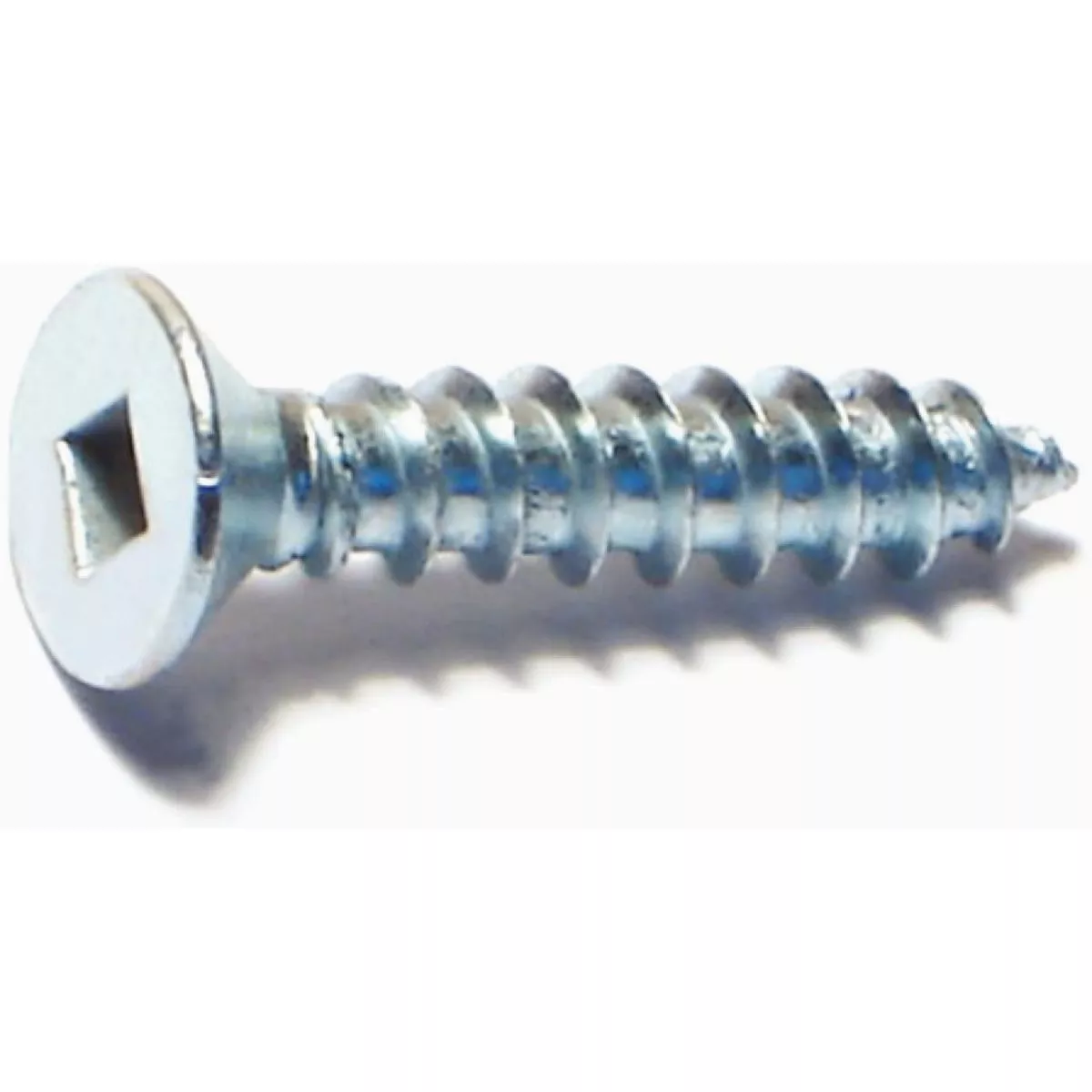 Midwest Fastener #10 x 1 In. Zinc Plated Steel Square Drive Flat Head Sheet Metal Screws (100 Ct.)-