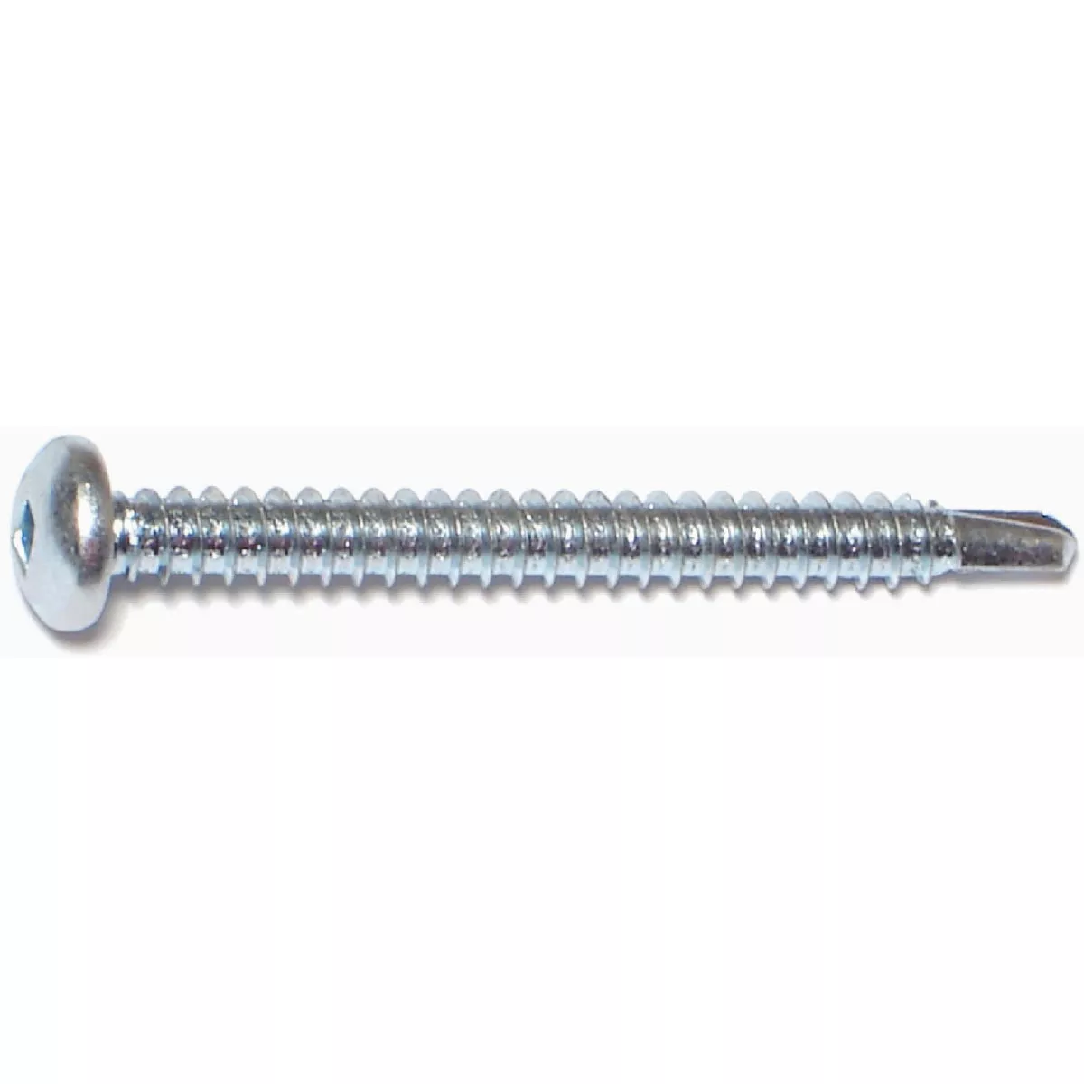 Midwest Fastener #10-16 x 2 In. Zinc Plated Steel Square Drive Pan Head Self-Drilling Screws