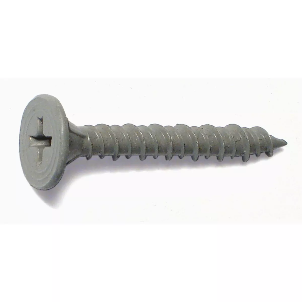 Midwest Fastener #8 x 1-1/4 In. Gray Ceramic Coated Steel Sharp Point ...