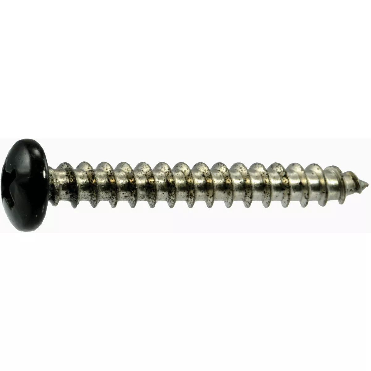 Midwest Fastener #10 x 1-1/2 In. Black Painted 18-8 Stainless Steel Phillips Pan Head Sheet Metal Screws (100 Ct.)