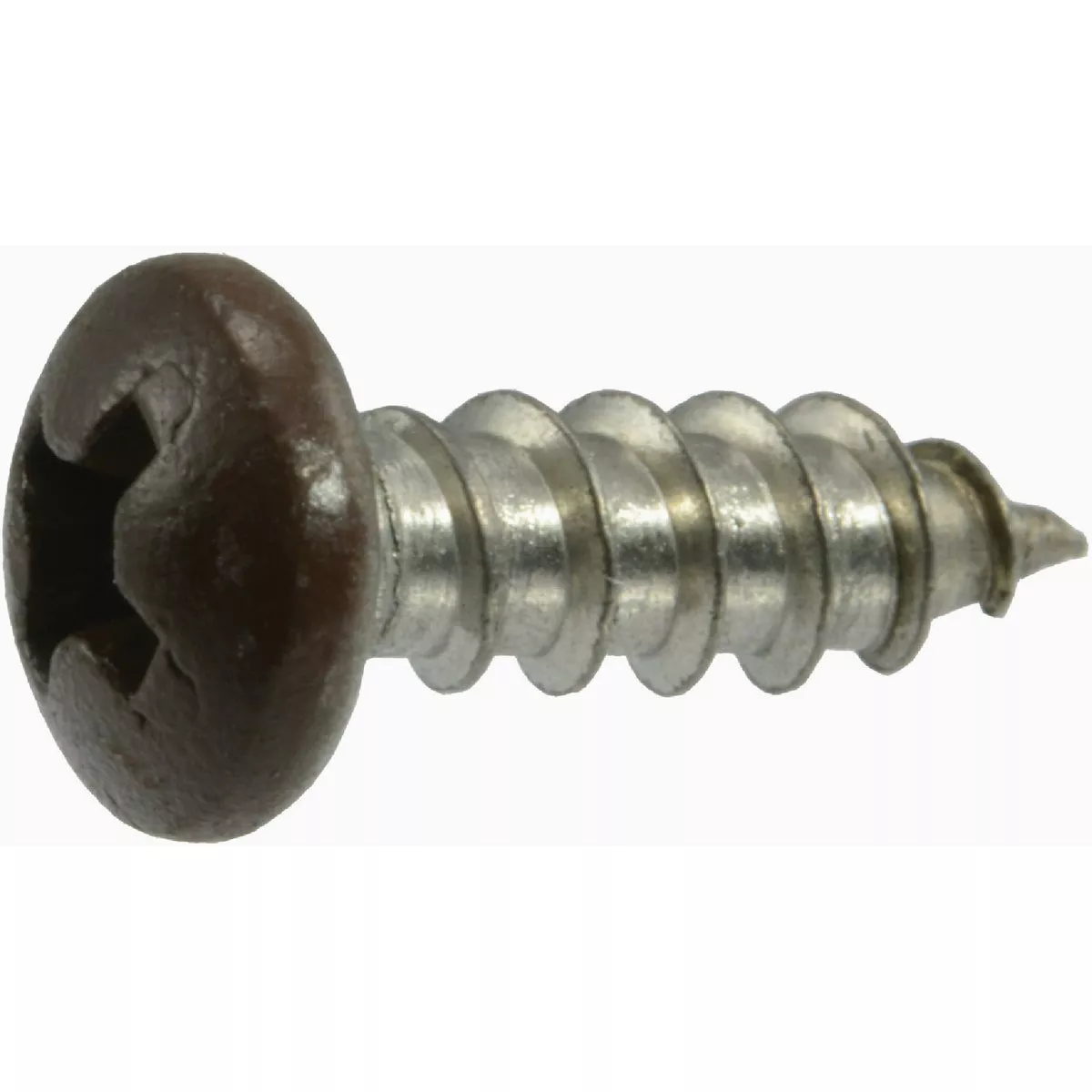 Midwest Fastener #8 x 1/2 In. Brown Painted 18-8 Stainless Steel Phillips Pan Head Sheet Metal Screws (100 Ct.)-