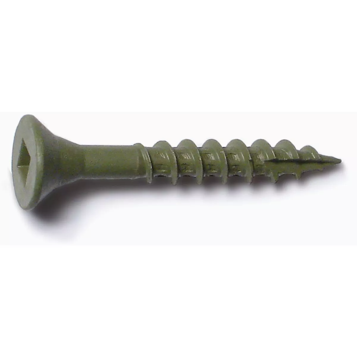 Midwest Fastener #7 x 1-1/4 In. Green XL1500 Coated Steel Square Drive Bugle Head Deck Deck Screws (220 Ct.)
