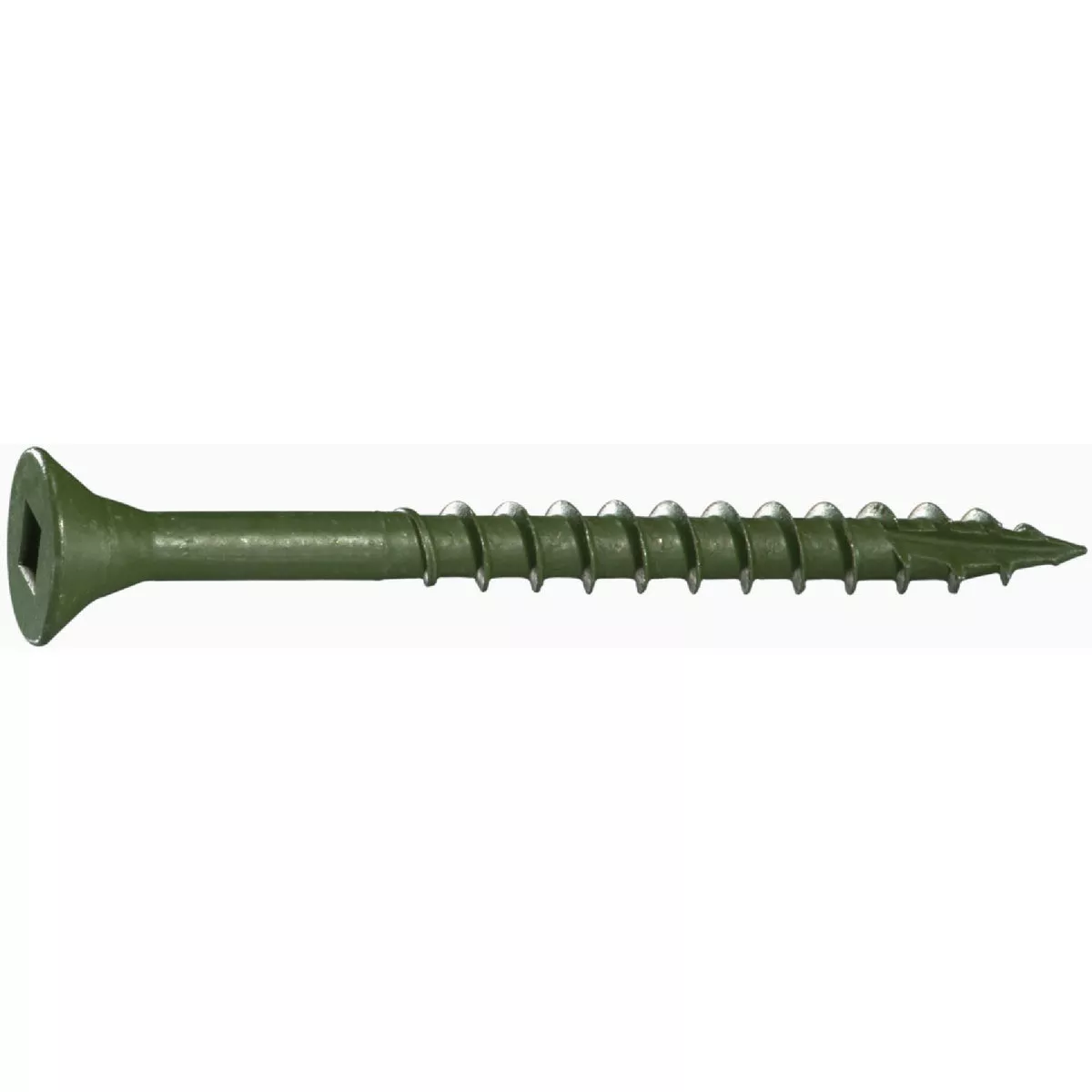 Midwest Fastener #7 x 2 In. Green XL1500 Coated Steel Square Drive Bugle Head Deck Deck Screws