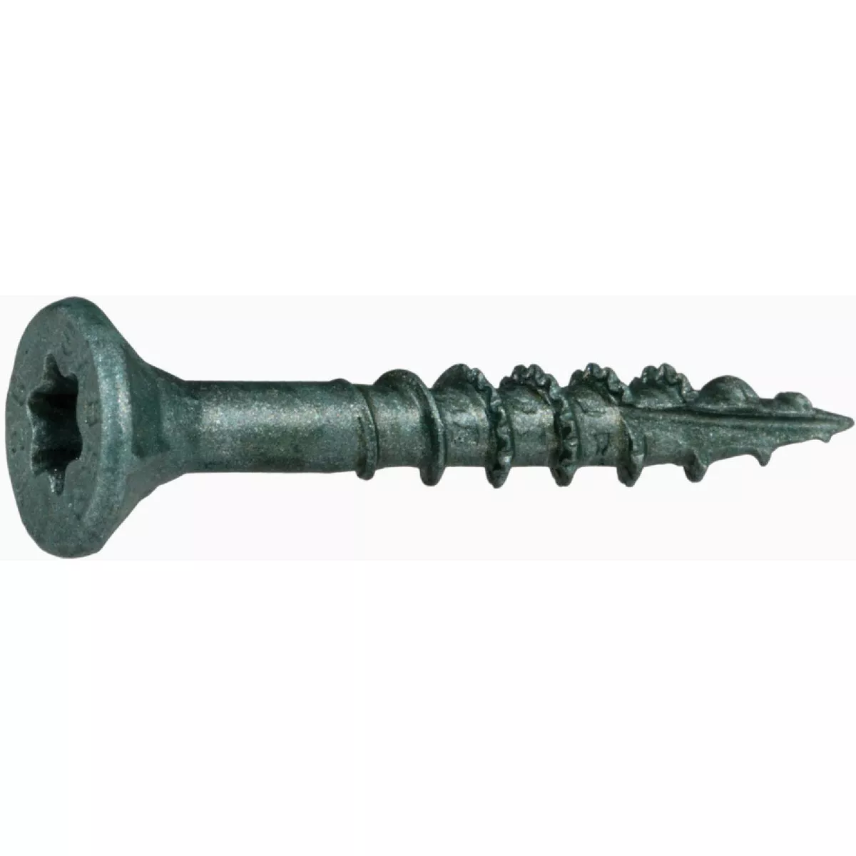 Midwest Fastener SaberDrive #9 x 1-1/4 In. Green XL1500 Coated Steel Star Drive Bugle Head Deck Screws (185 Ct.)